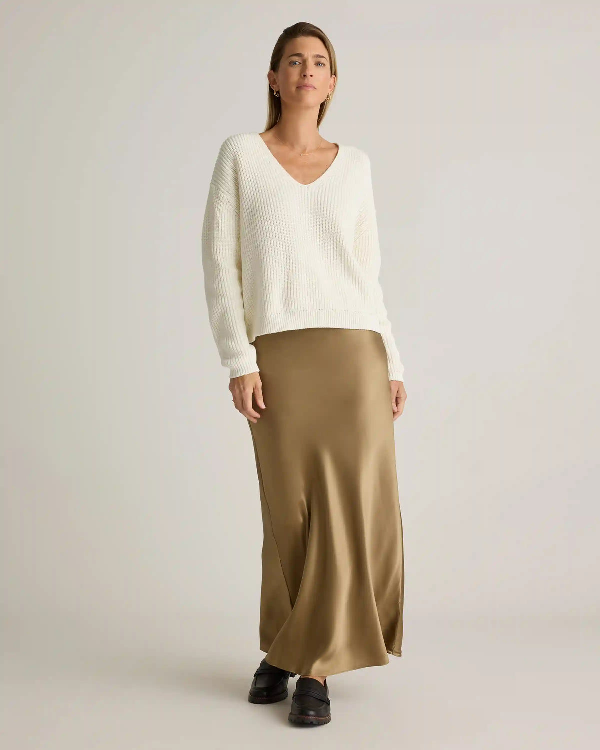 100% Washable Silk Maxi Skirt