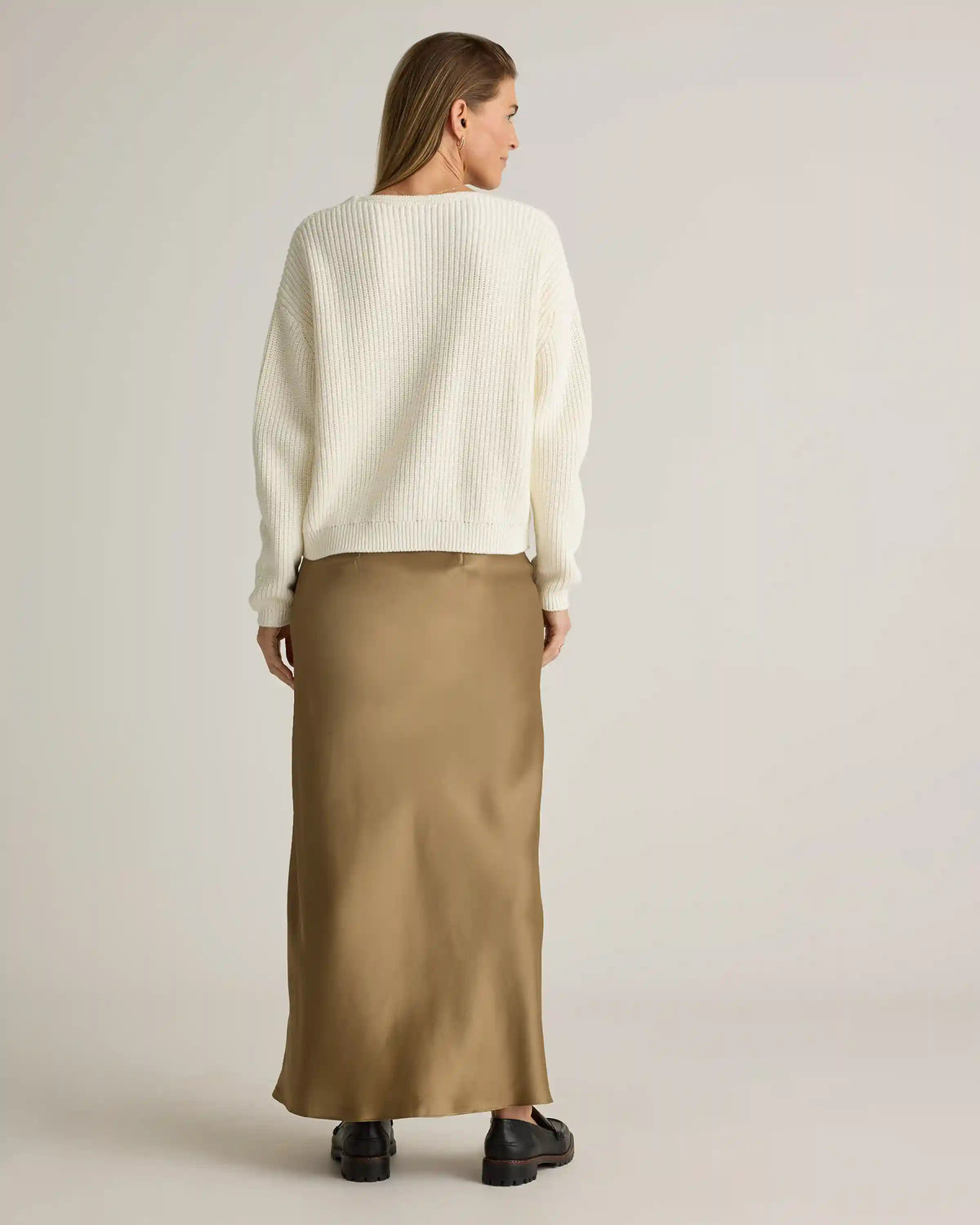 100% Washable Silk Maxi Skirt