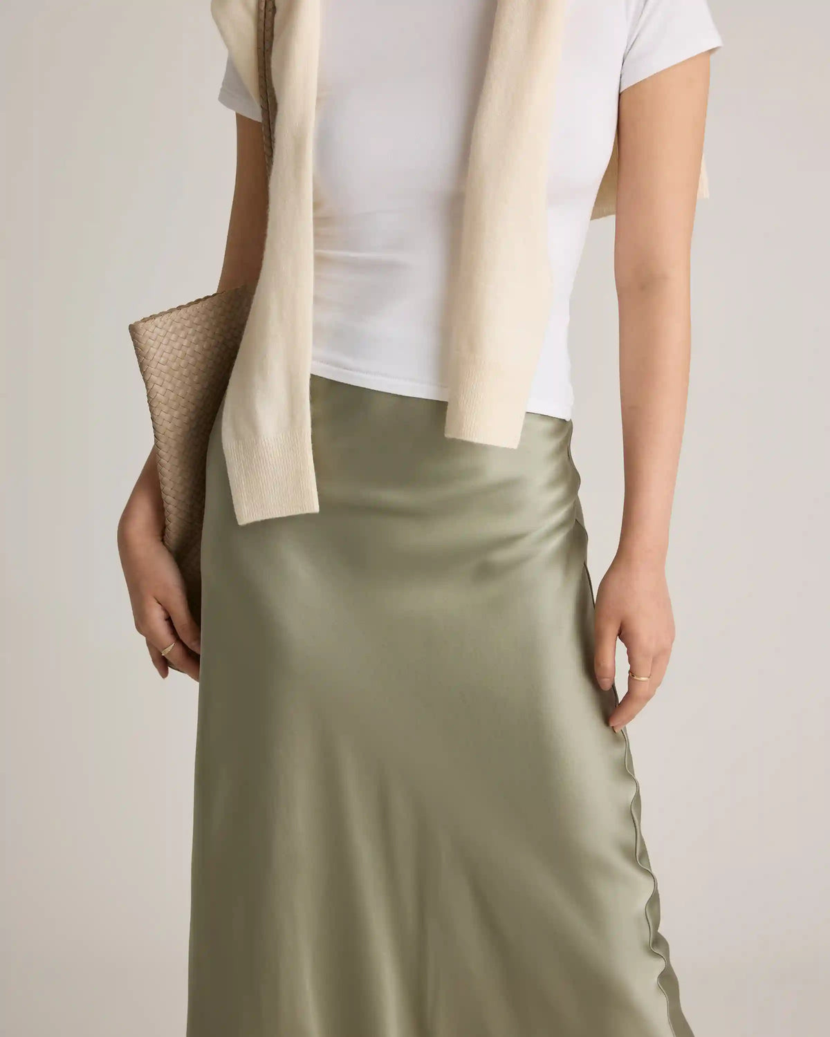 100% Washable Silk Maxi Skirt