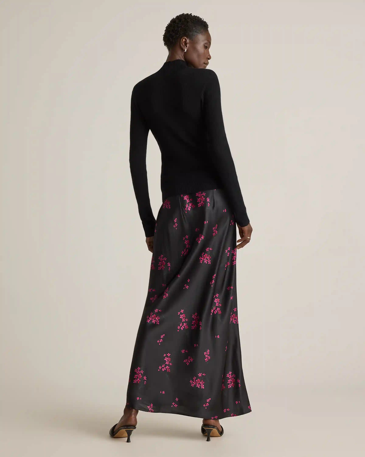 100% Washable Silk Maxi Skirt