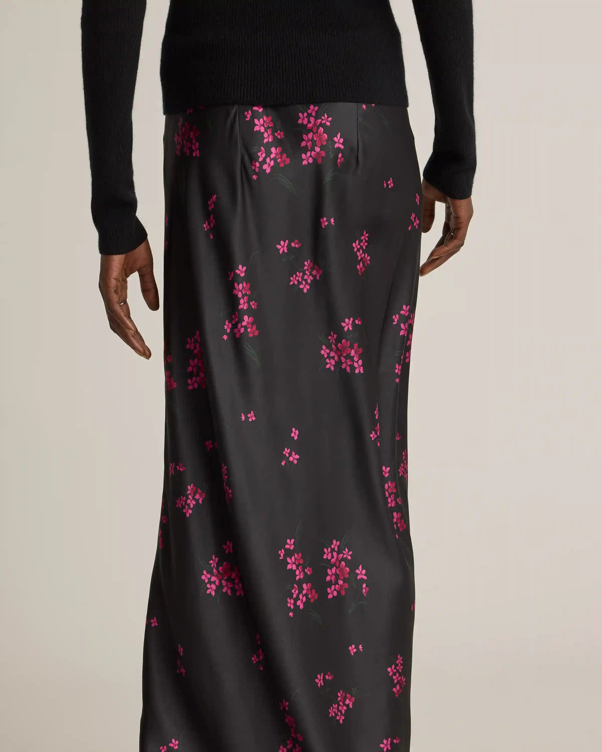 100% Washable Silk Maxi Skirt
