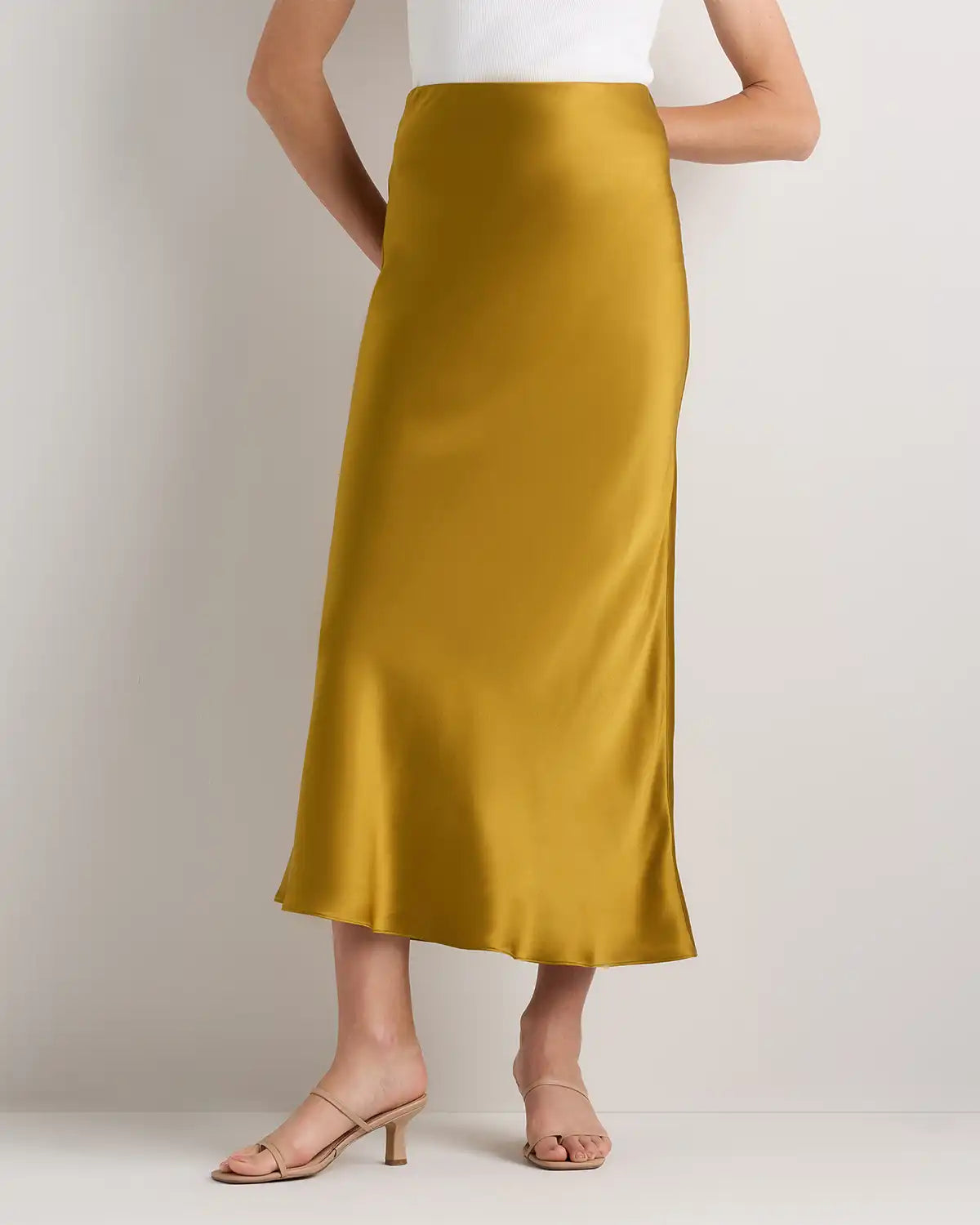 100% Washable Silk Maxi Skirt