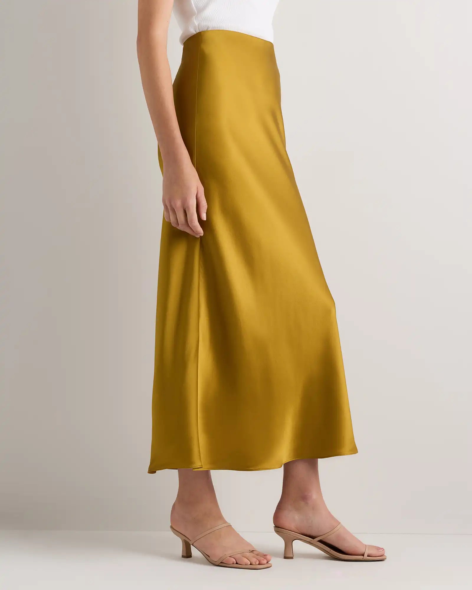 100% Washable Silk Maxi Skirt