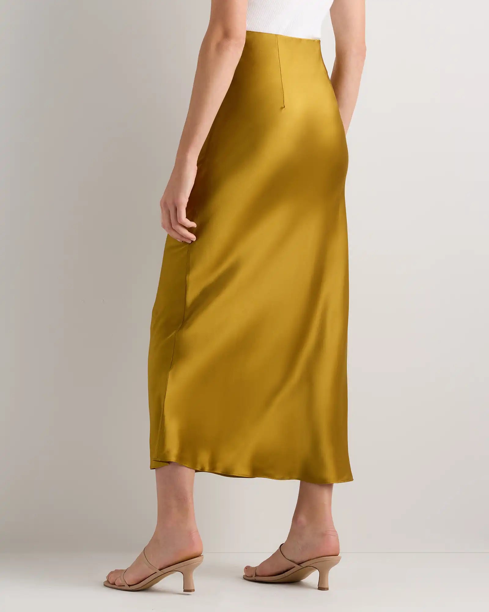100% Washable Silk Maxi Skirt