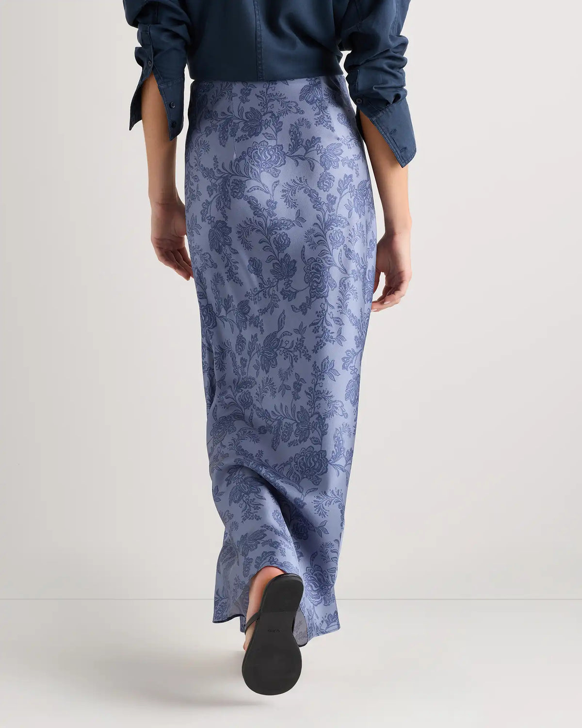 100% Washable Silk Maxi Skirt