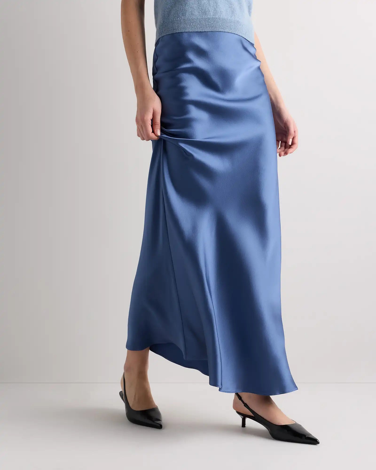 100% Washable Silk Maxi Skirt
