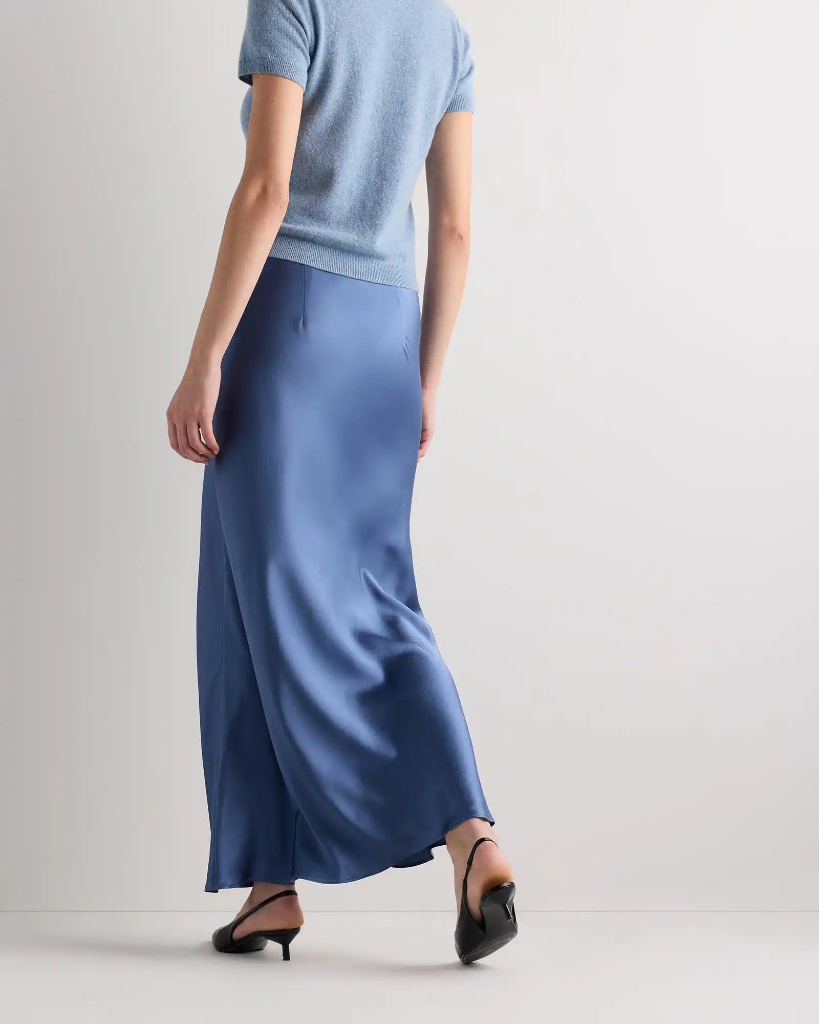 100% Washable Silk Maxi Skirt