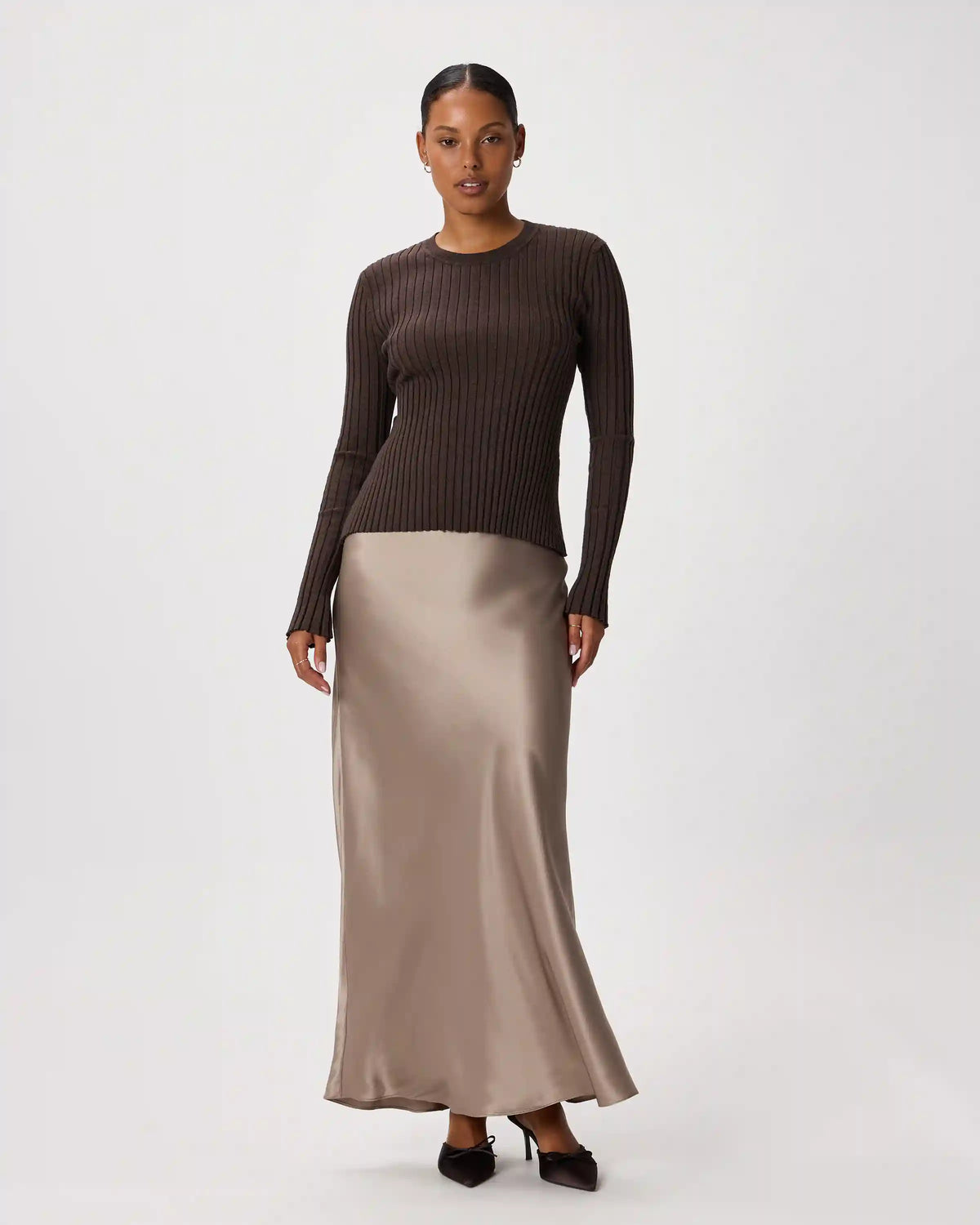 100% Washable Silk Maxi Skirt