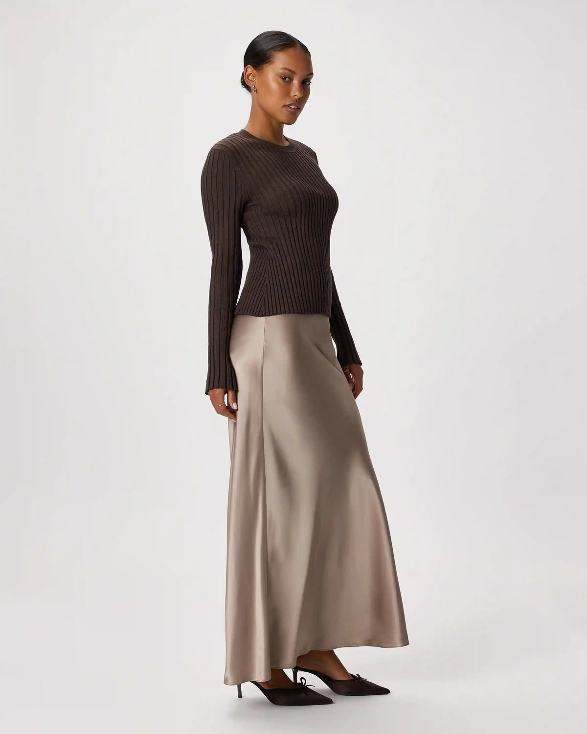 100% Washable Silk Maxi Skirt