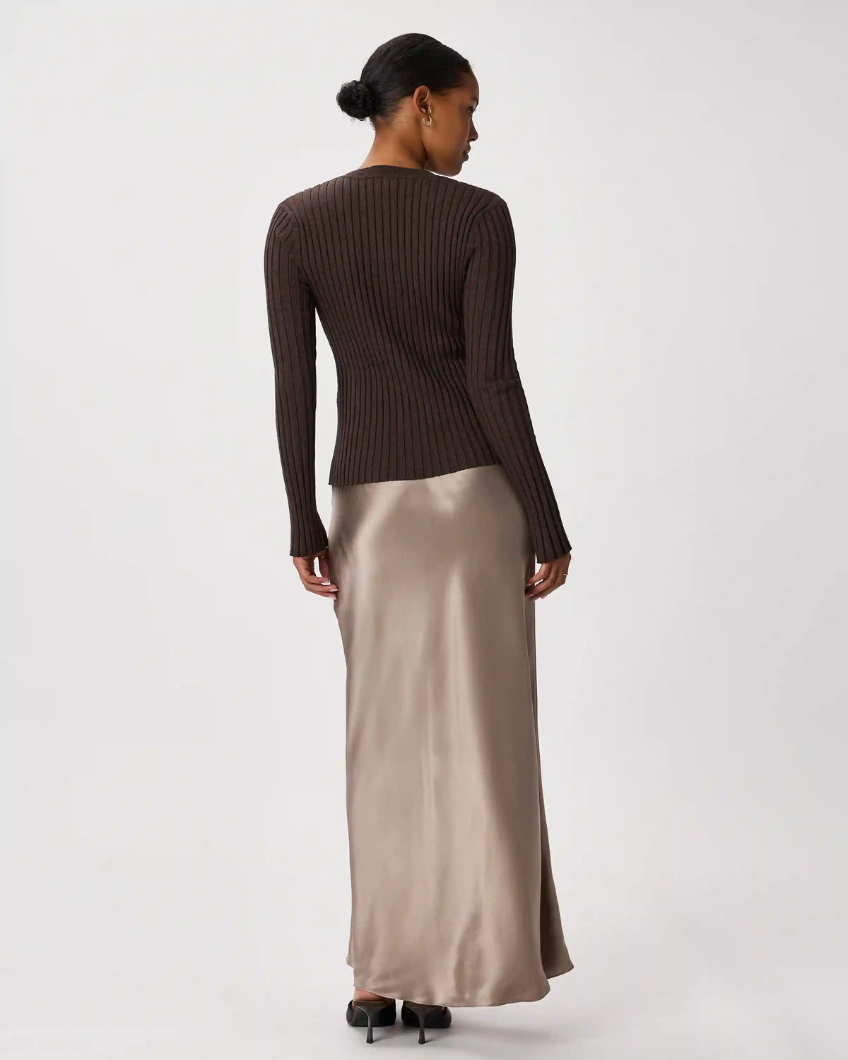 100% Washable Silk Maxi Skirt