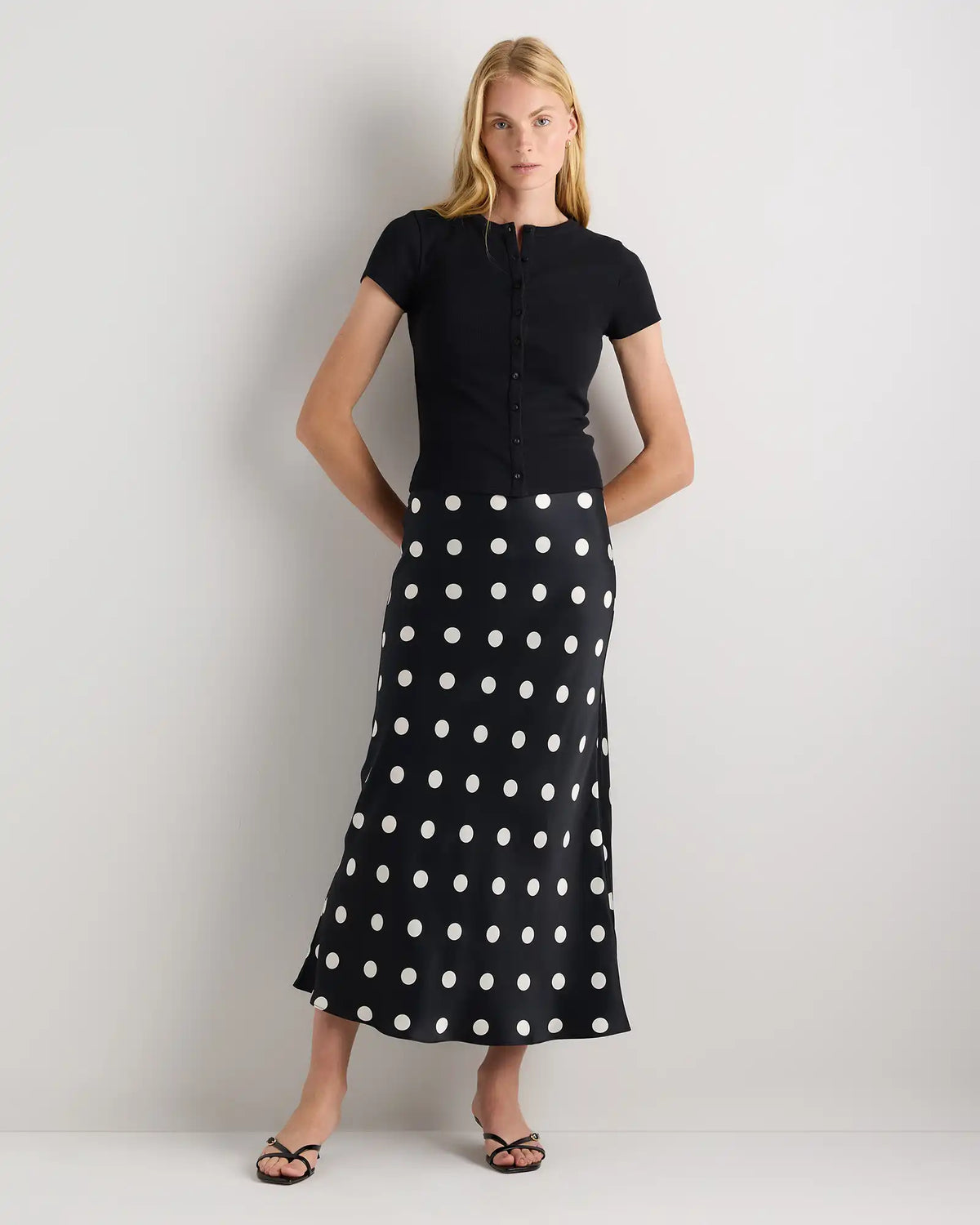 100% Washable Silk Maxi Skirt