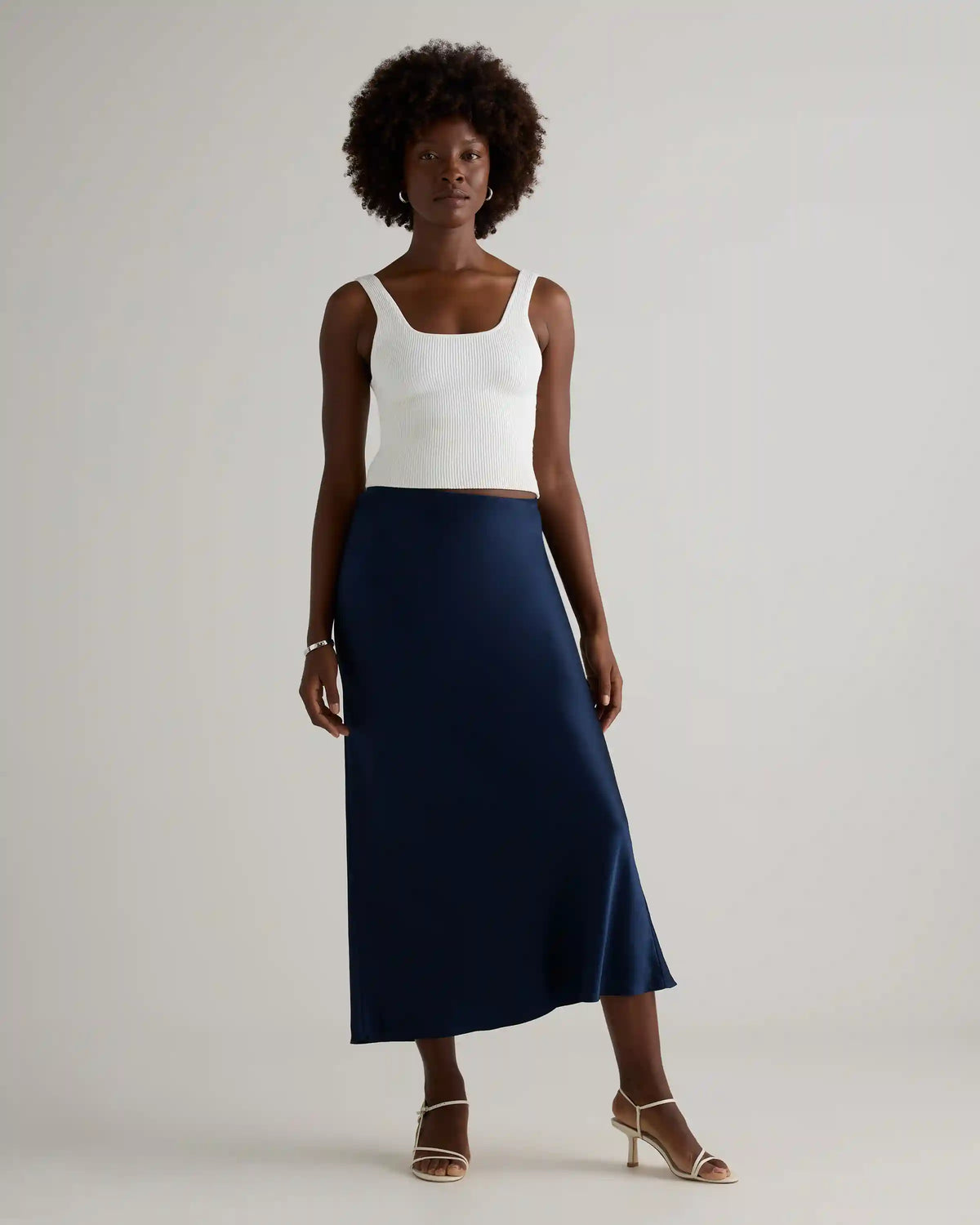 100% Washable Silk Maxi Skirt