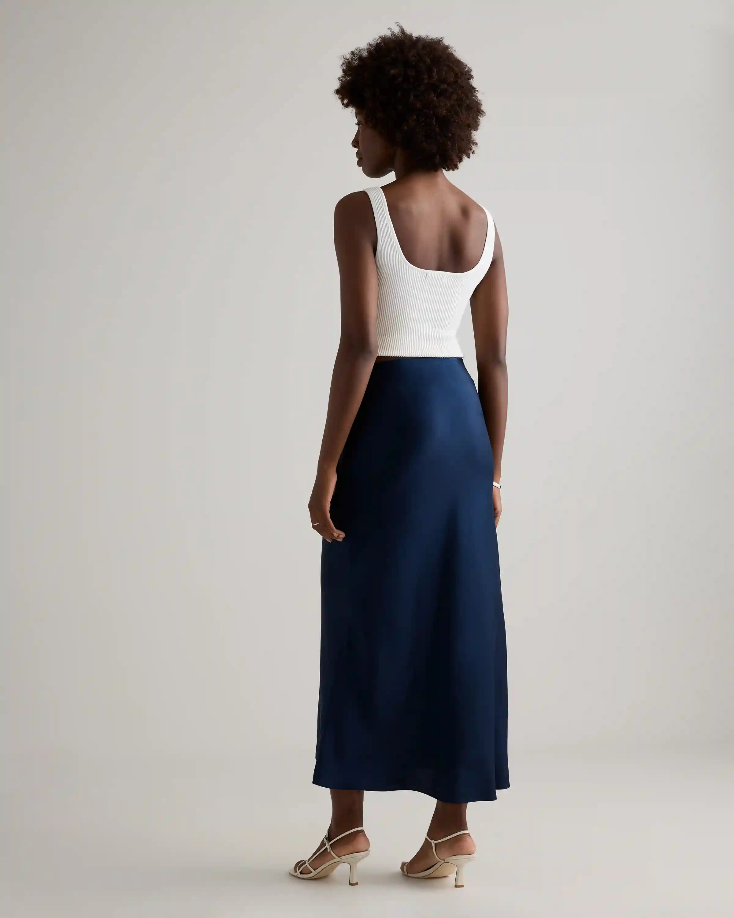 100% Washable Silk Maxi Skirt