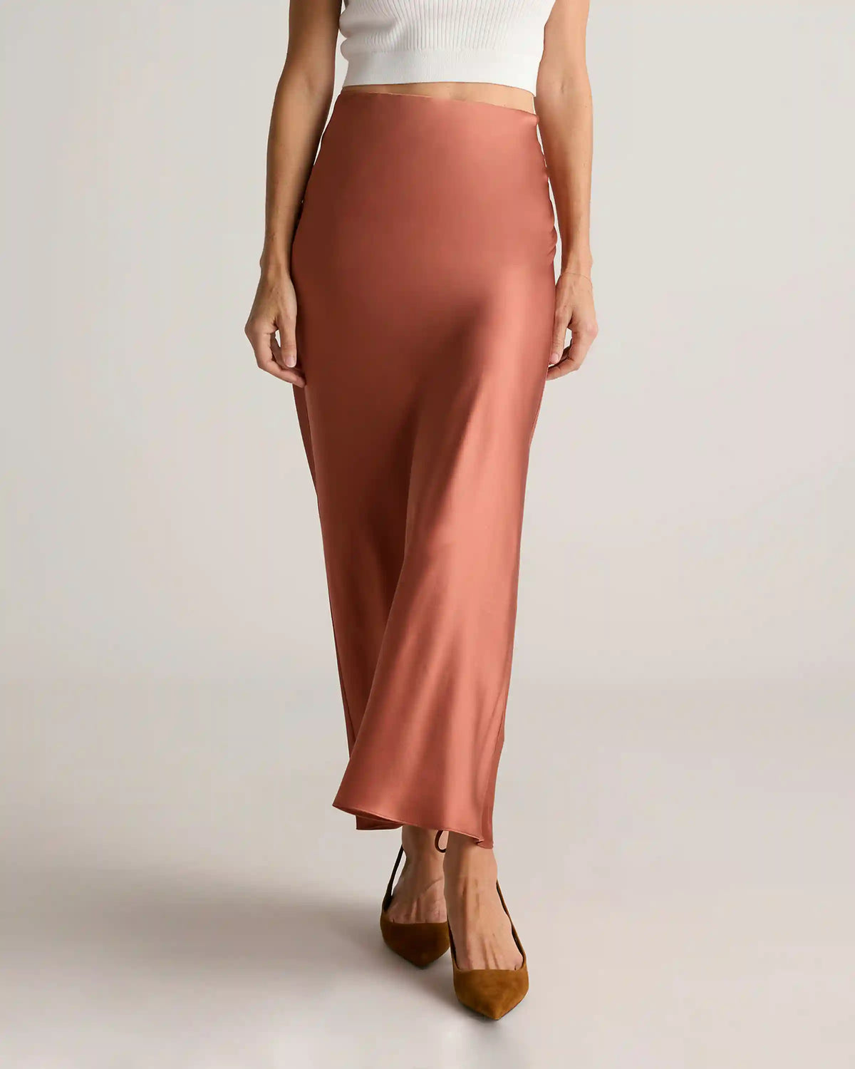 100% Washable Silk Maxi Skirt