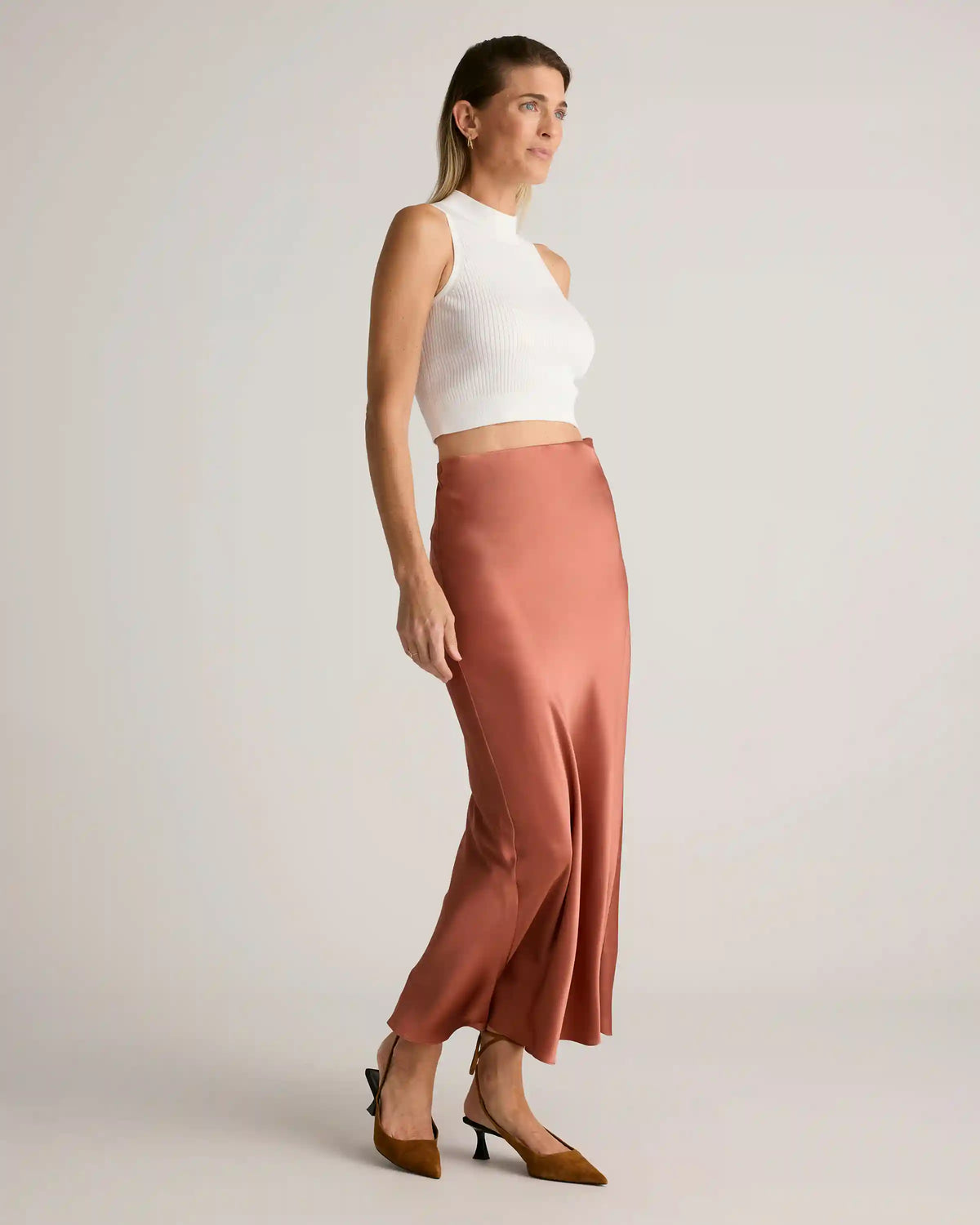 100% Washable Silk Maxi Skirt