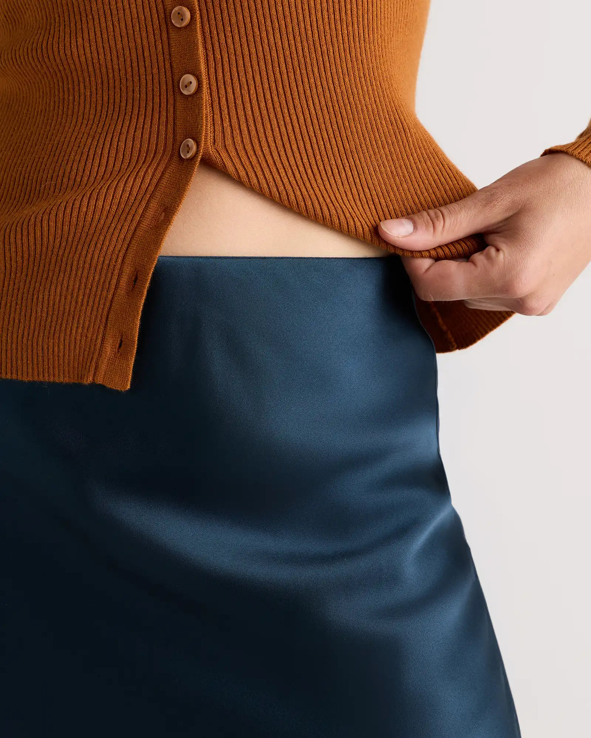 100% Washable Silk Maxi Skirt