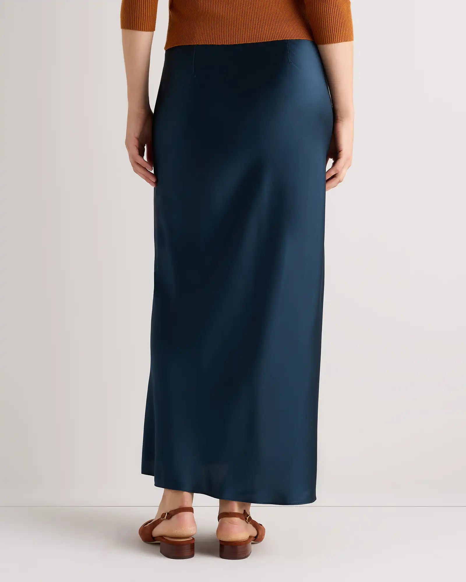 100% Washable Silk Maxi Skirt