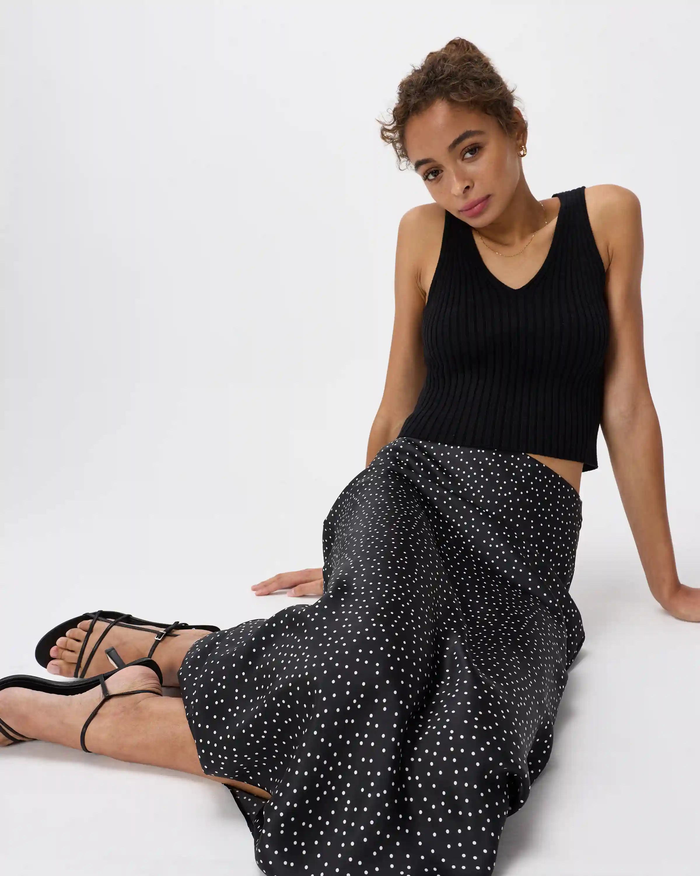 100% Washable Silk Maxi Skirt
