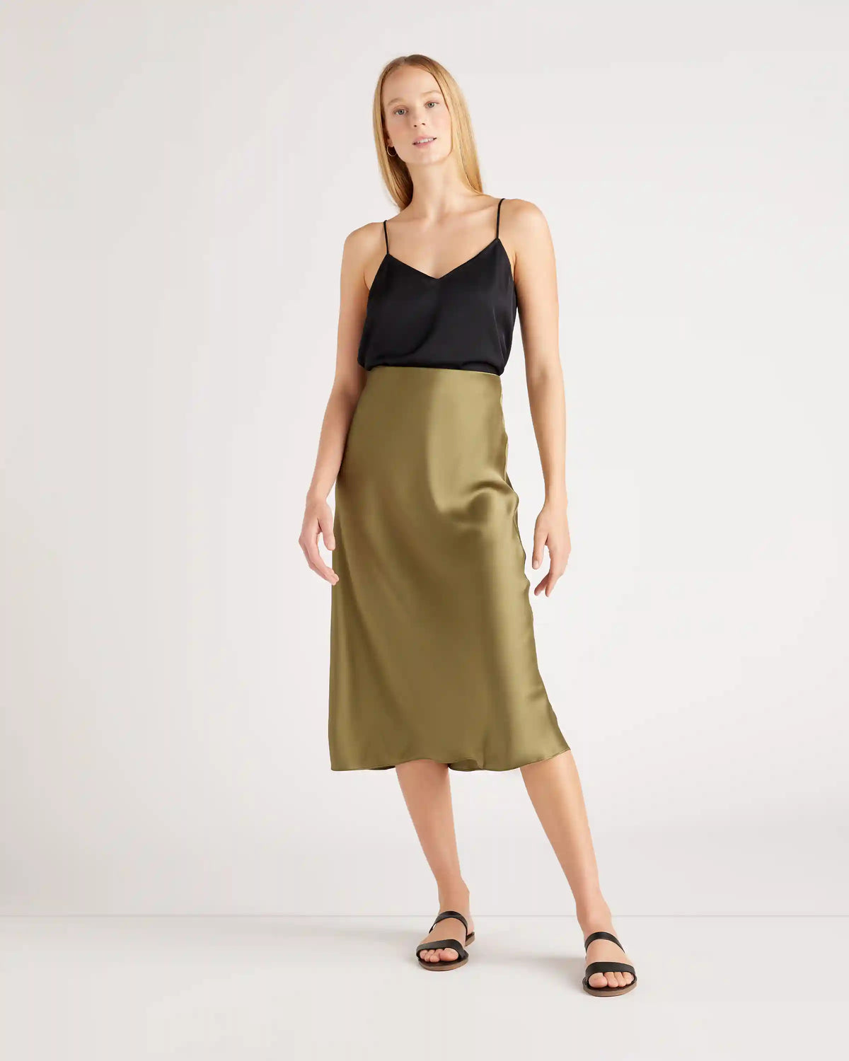 Washable Stretch Silk V-Neck Cami