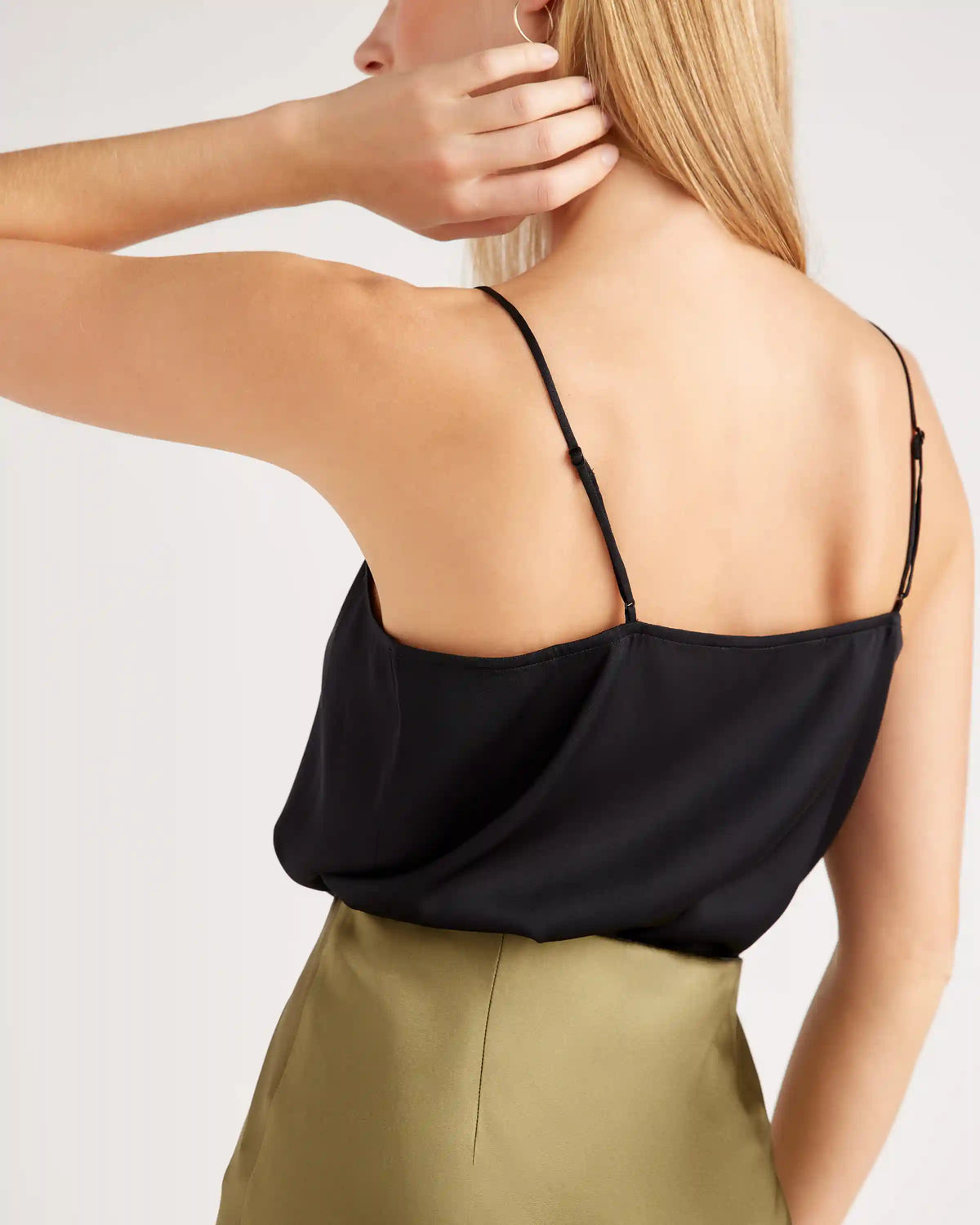 Washable Stretch Silk V-Neck Cami