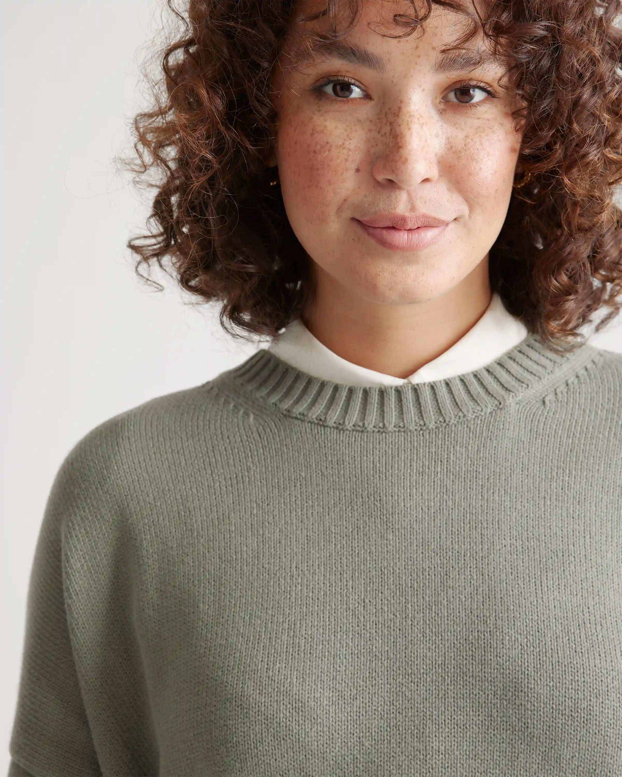 100% Organic Cotton Boyfriend Crew Sweater