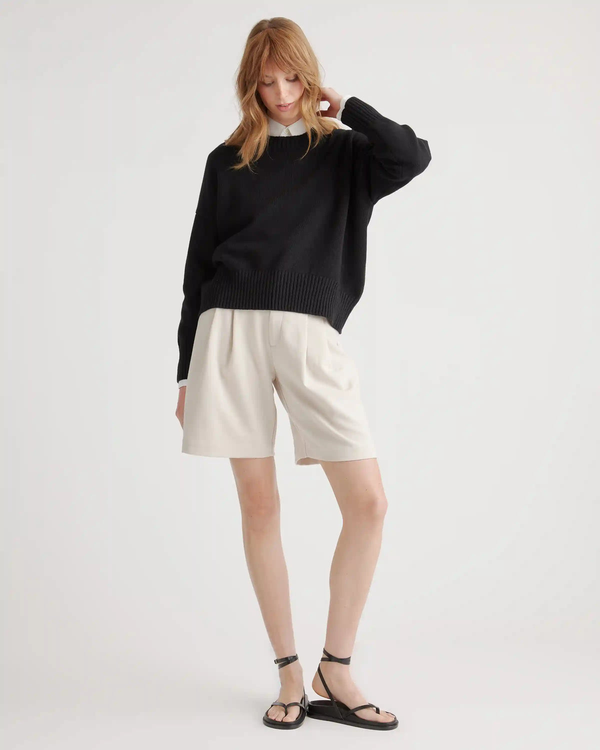 100% Organic Cotton Boyfriend Crew Sweater