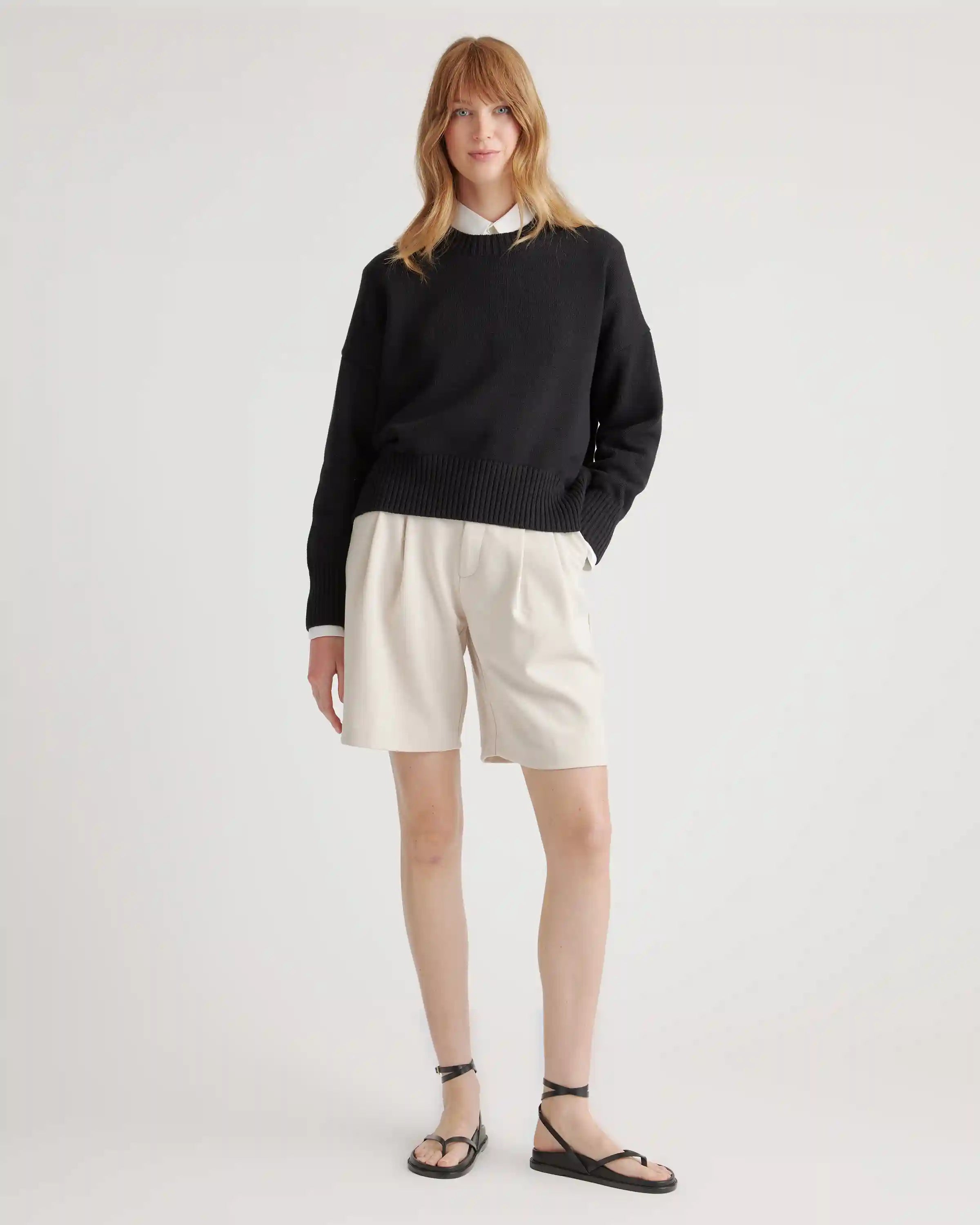 100% Organic Cotton Boyfriend Crew Sweater