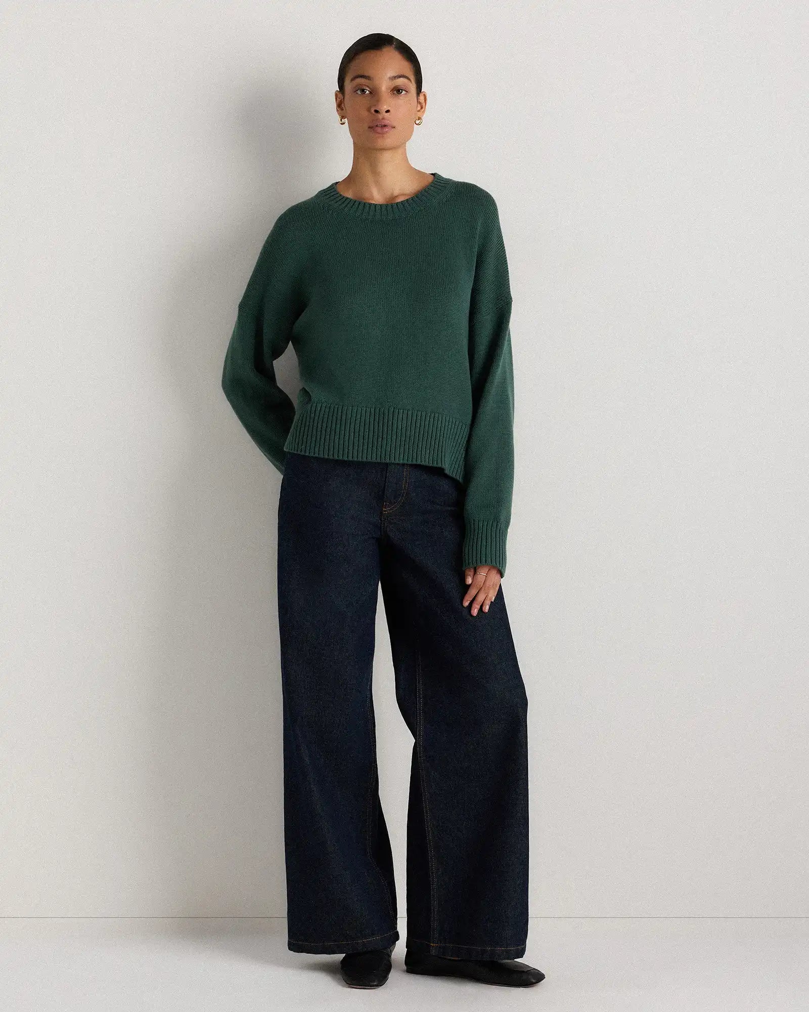 100% Organic Cotton Boyfriend Crew Sweater
