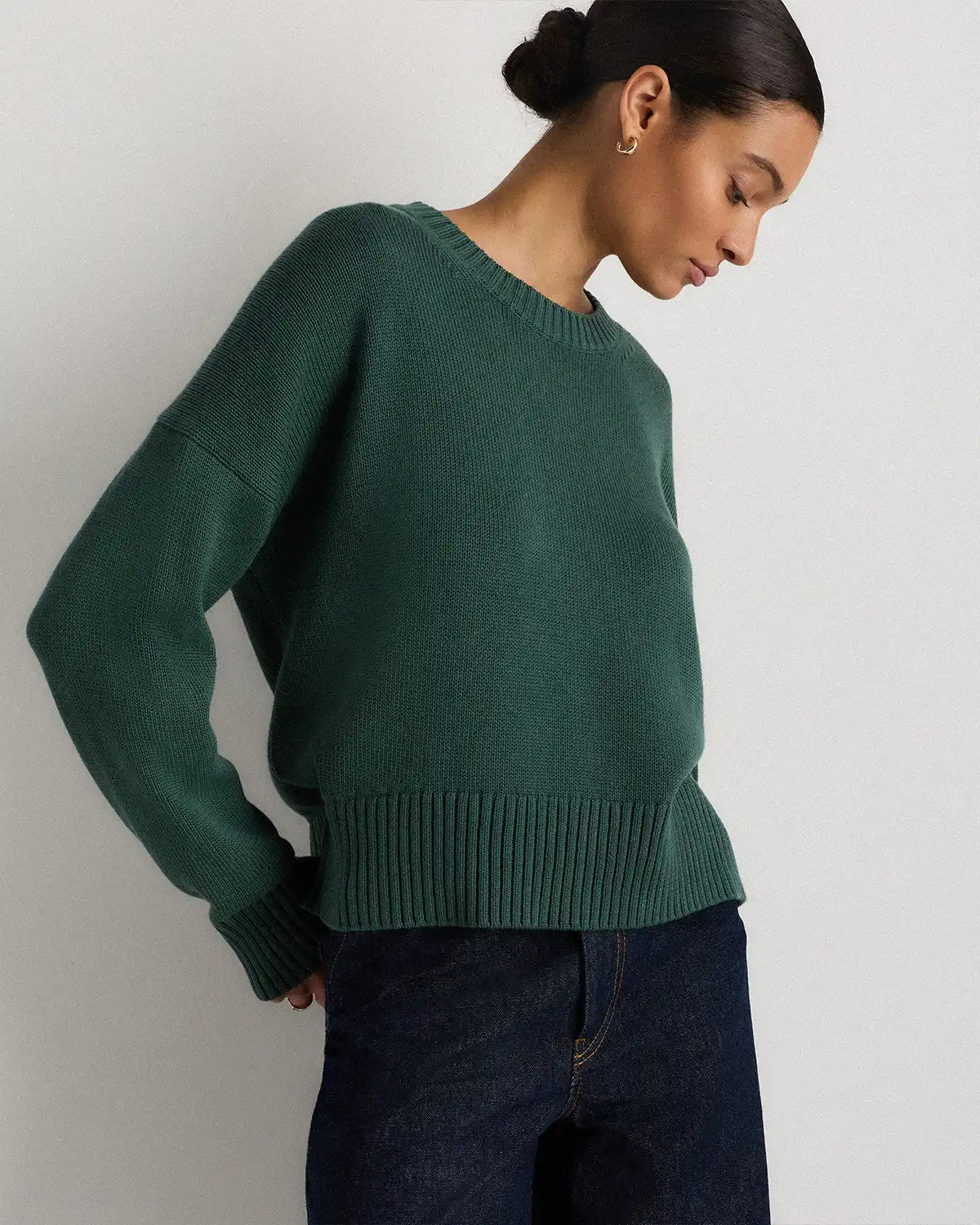 100% Organic Cotton Boyfriend Crew Sweater