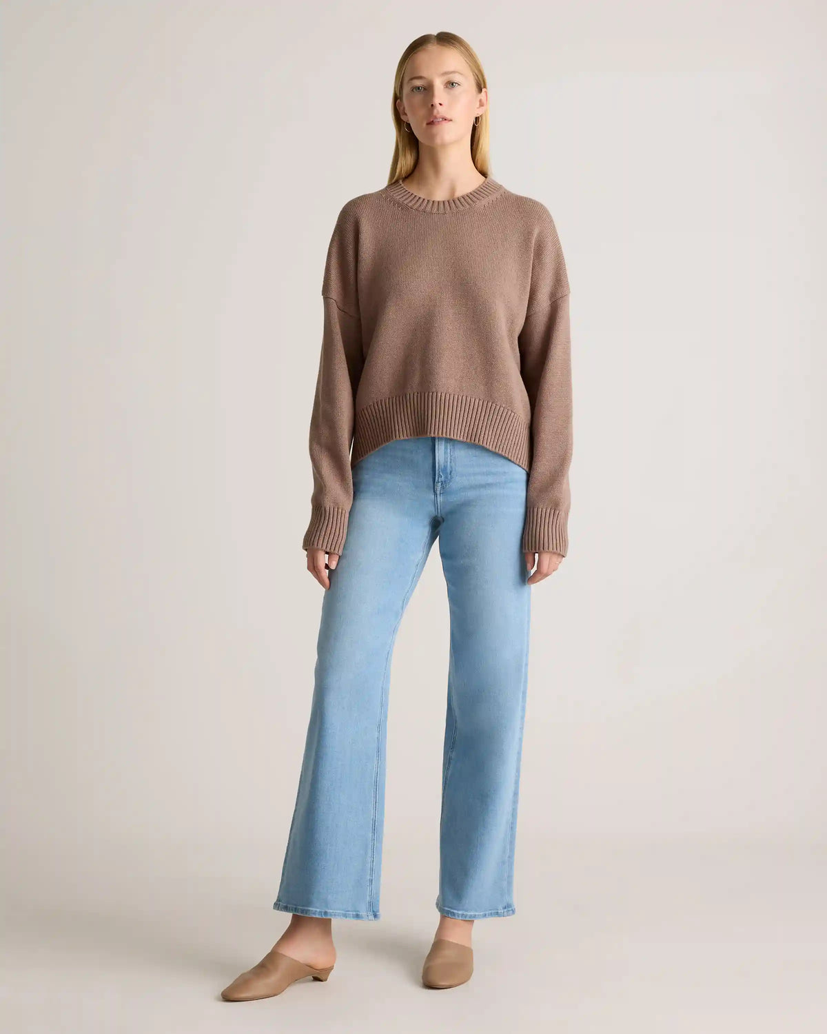 100% Organic Cotton Boyfriend Crew Sweater