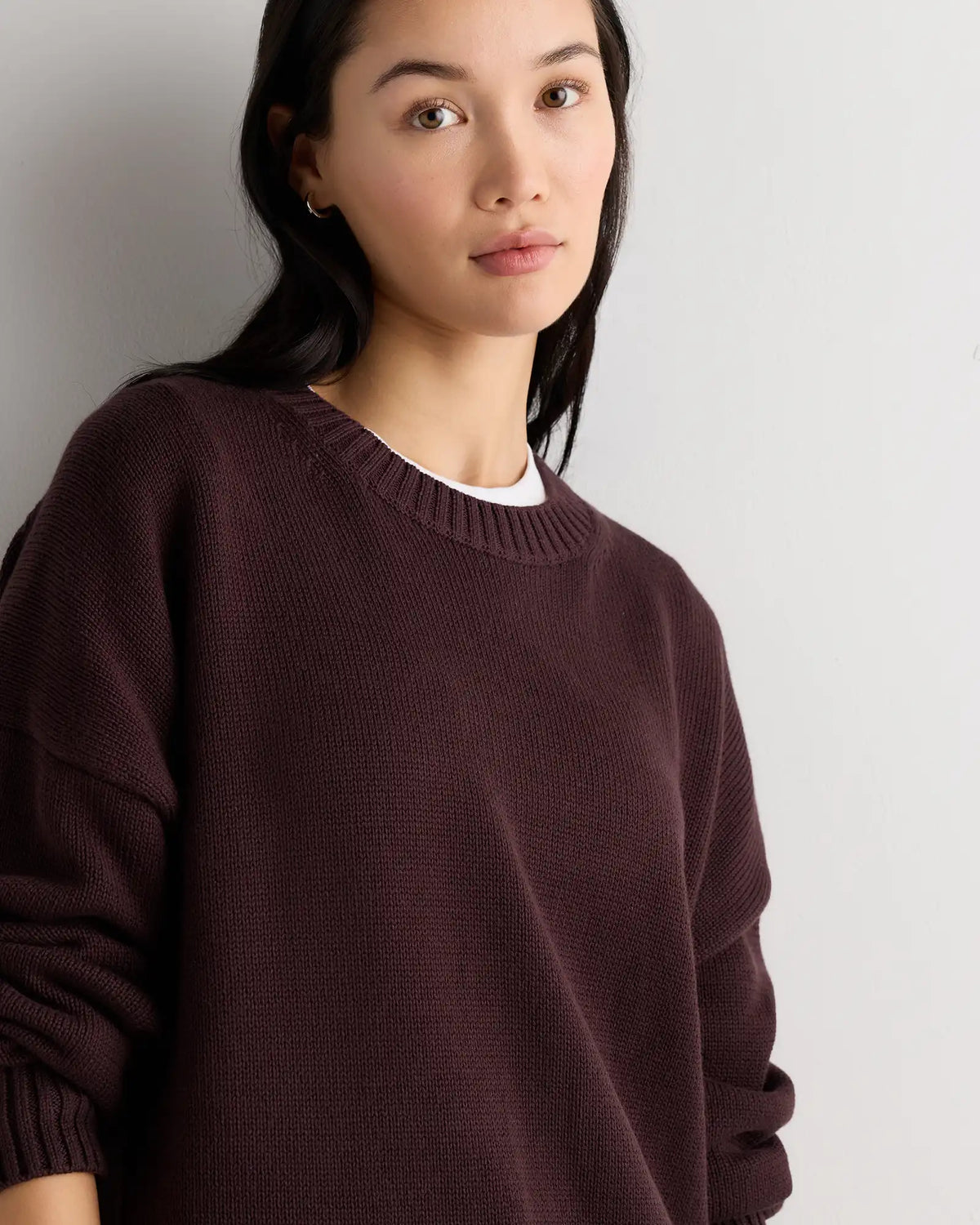 100% Organic Cotton Boyfriend Crew Sweater