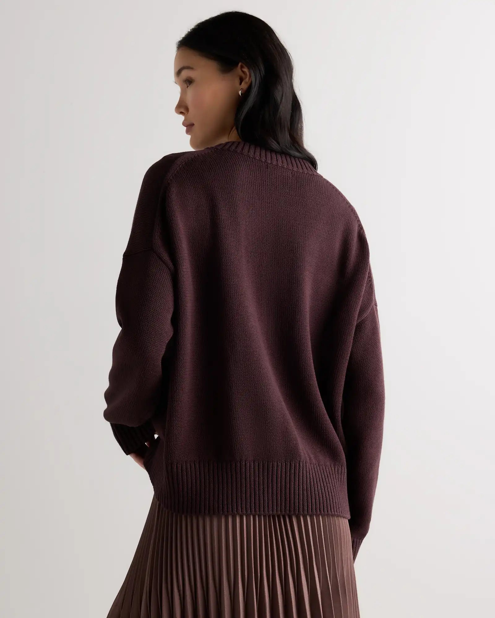 100% Organic Cotton Boyfriend Crew Sweater