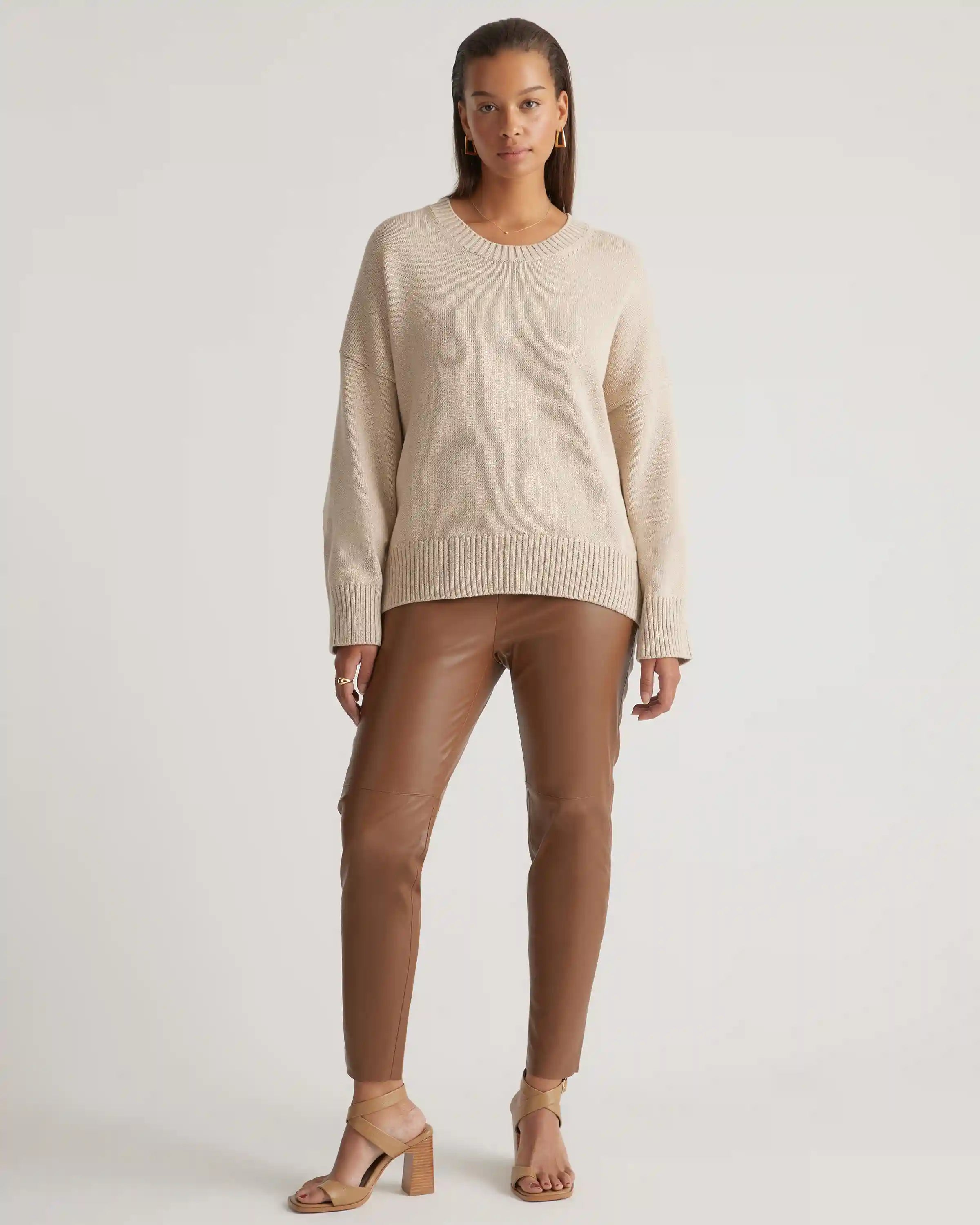 100% Organic Cotton Boyfriend Crew Sweater