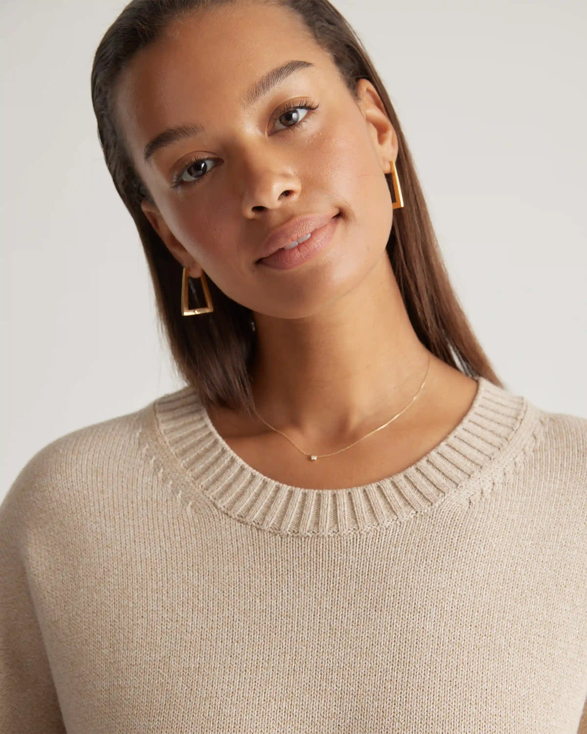 100% Organic Cotton Boyfriend Crew Sweater