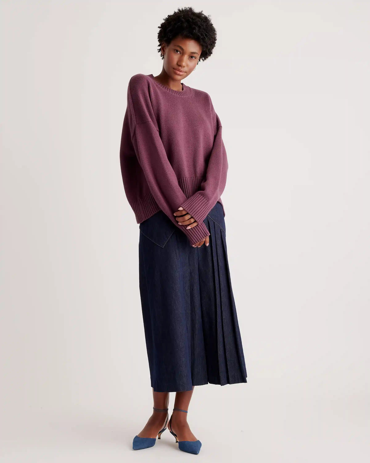 100% Organic Cotton Boyfriend Crew Sweater