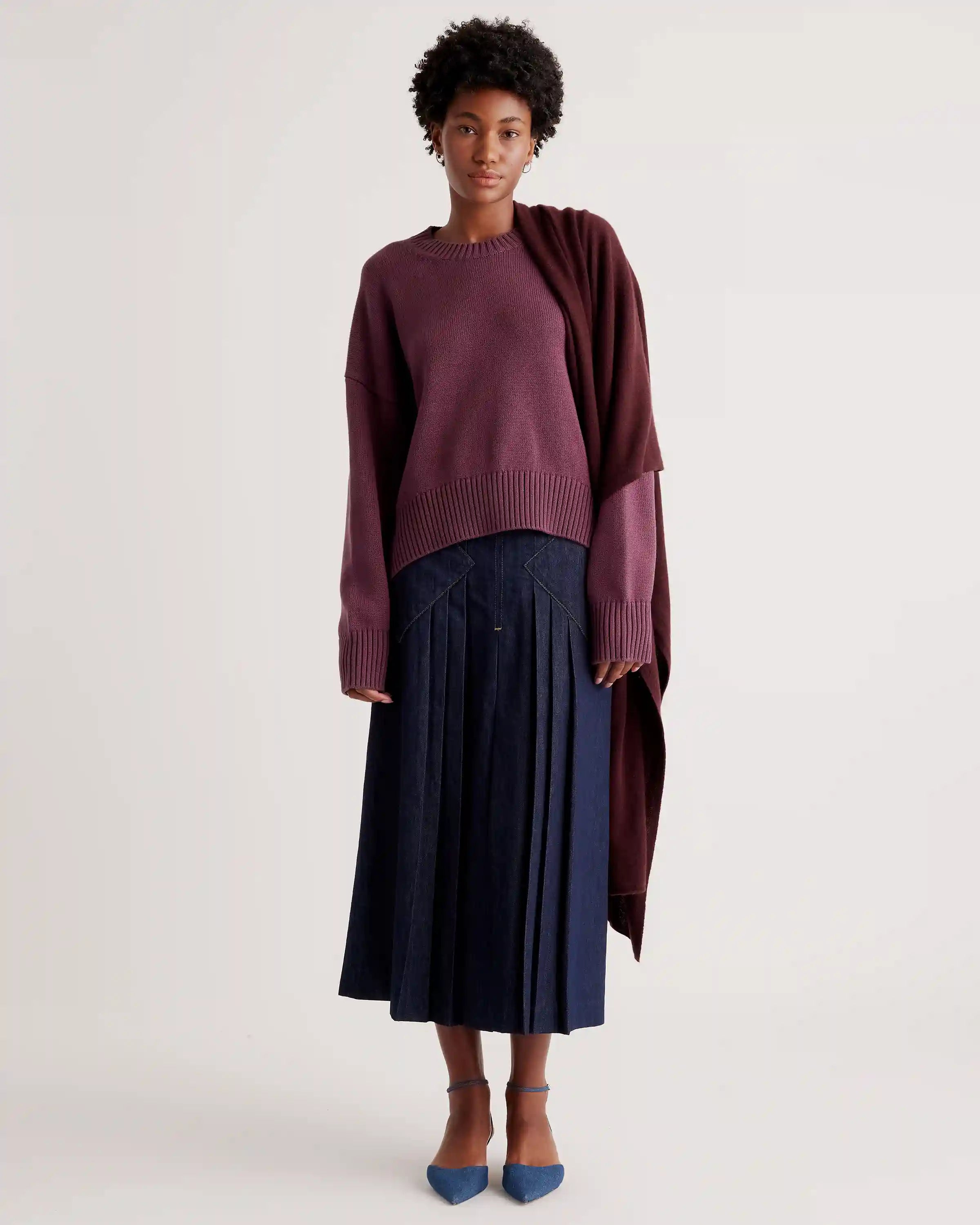100% Organic Cotton Boyfriend Crew Sweater