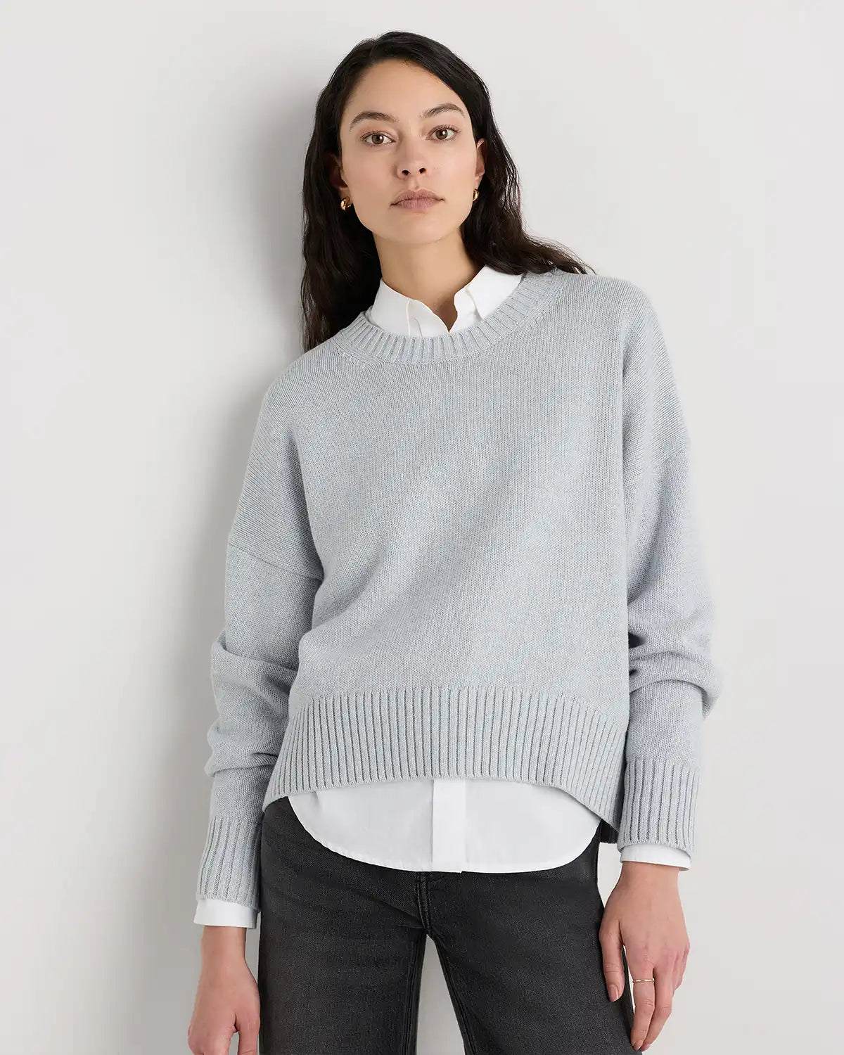 100% Organic Cotton Boyfriend Crew Sweater