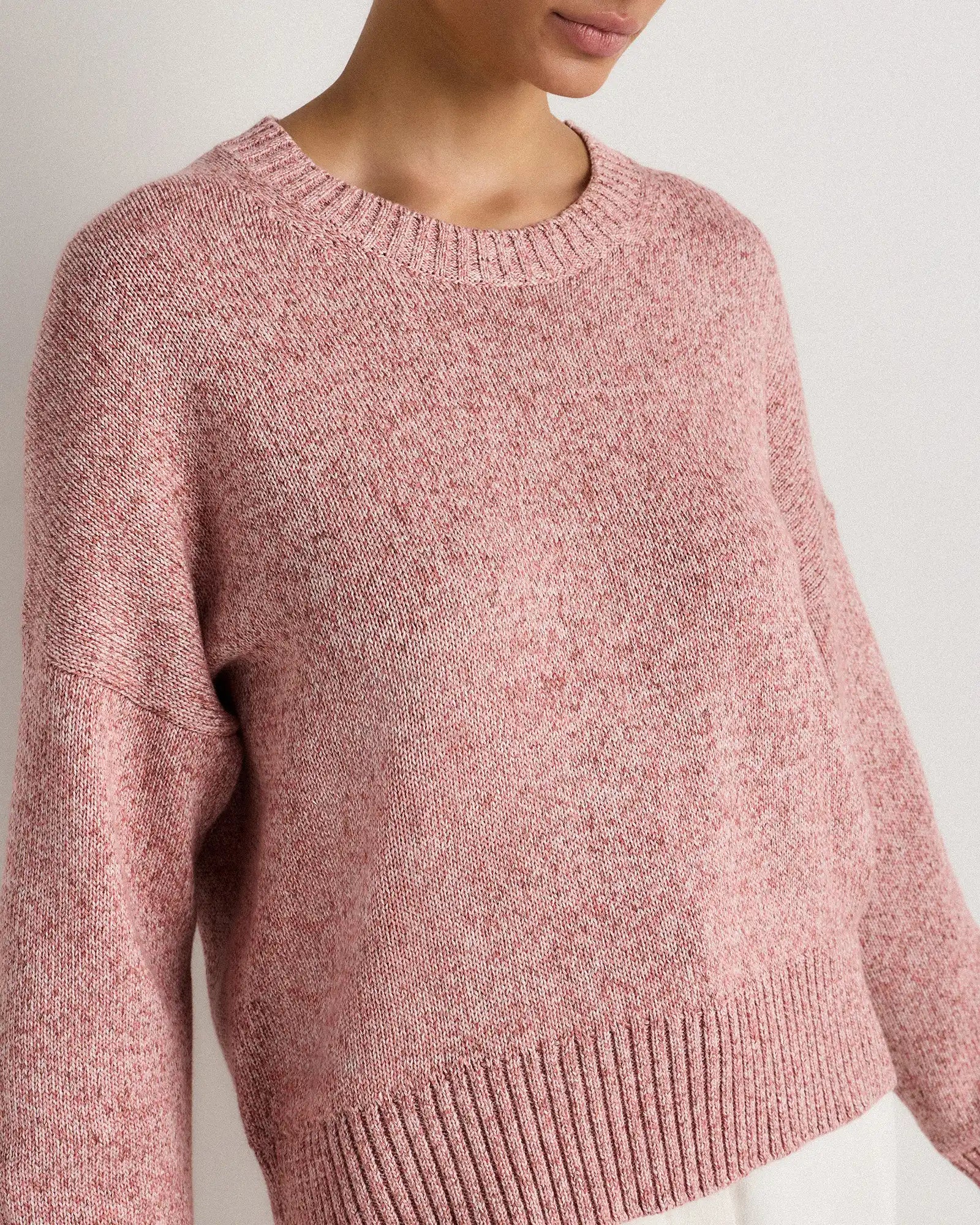 100% Organic Cotton Boyfriend Crew Sweater