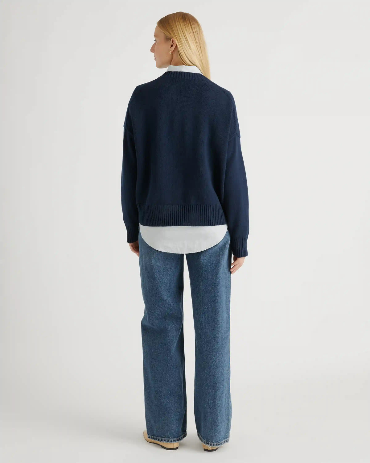 100% Organic Cotton Boyfriend Crew Sweater