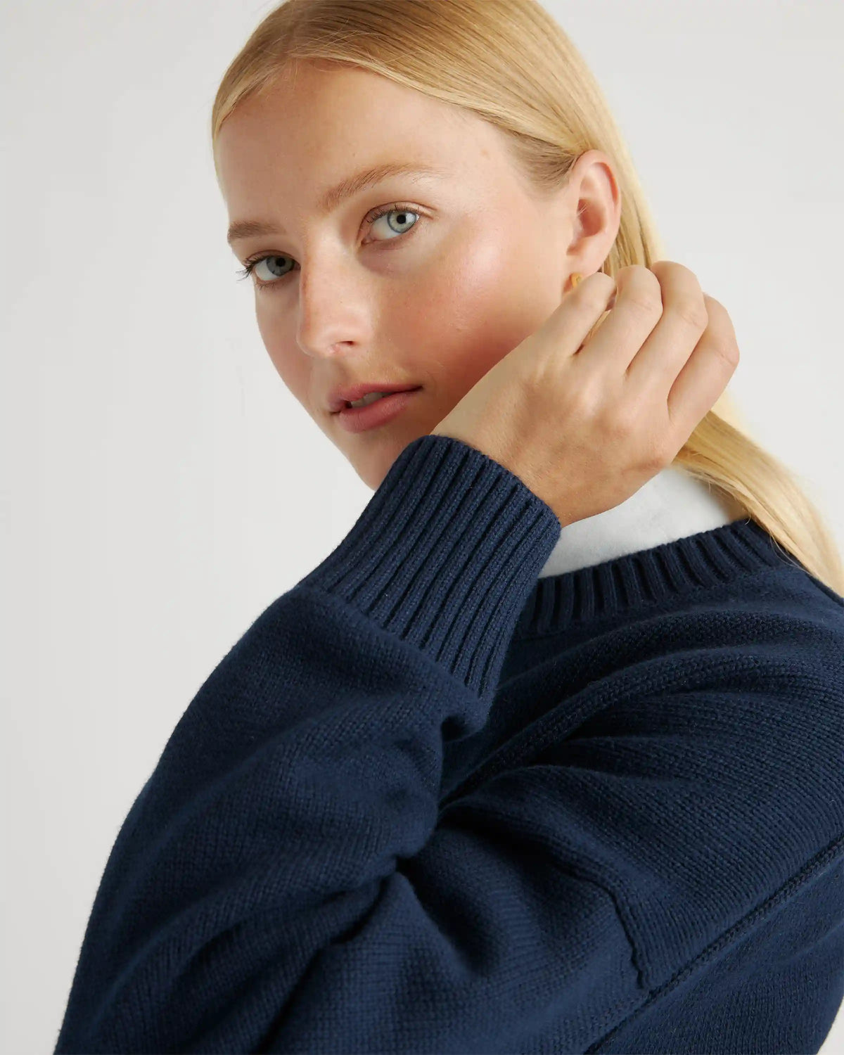 100% Organic Cotton Boyfriend Crew Sweater