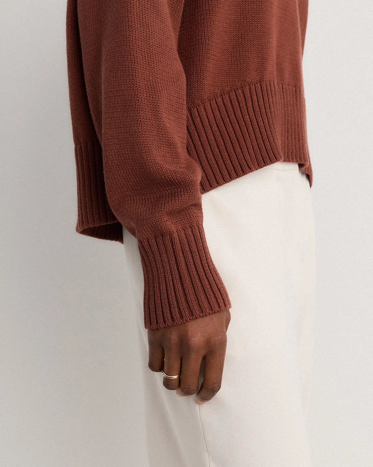 100% Organic Cotton Boyfriend Crew Sweater