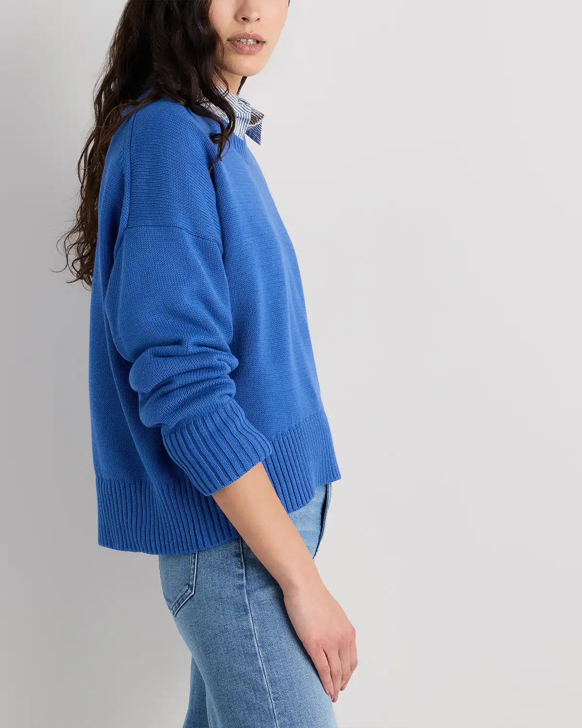 100% Organic Cotton Boyfriend Crew Sweater