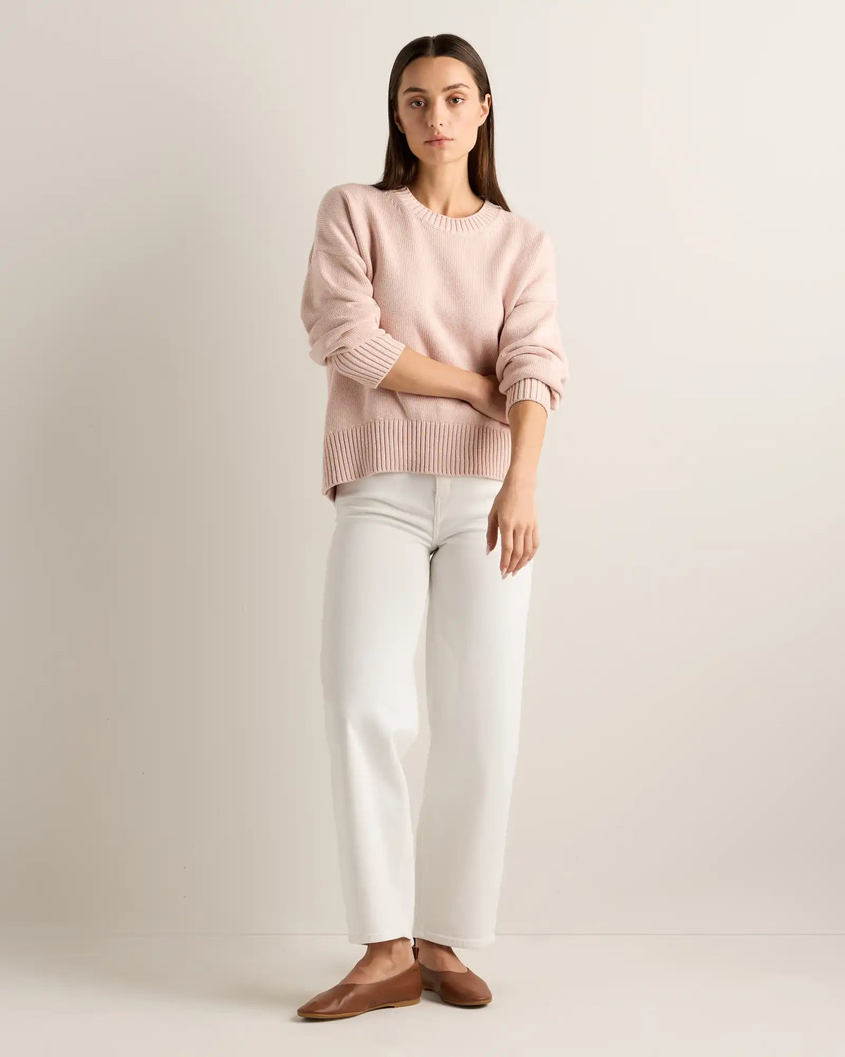100% Organic Cotton Boyfriend Crew Sweater