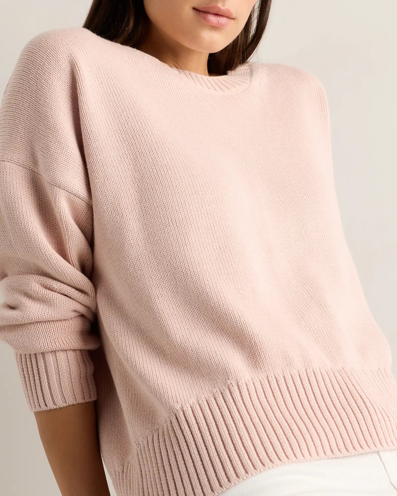 100% Organic Cotton Boyfriend Crew Sweater