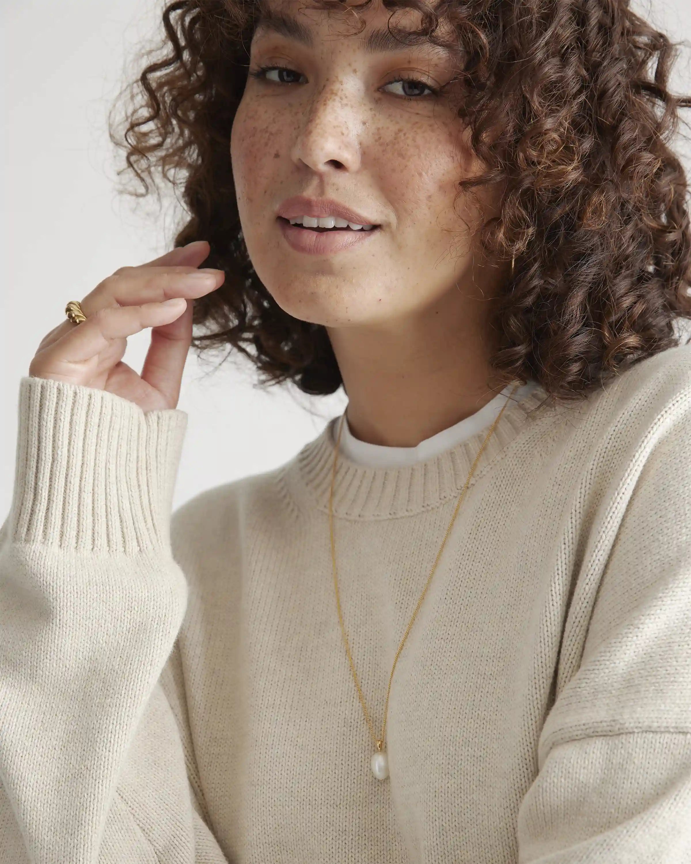 100% Organic Cotton Boyfriend Crew Sweater