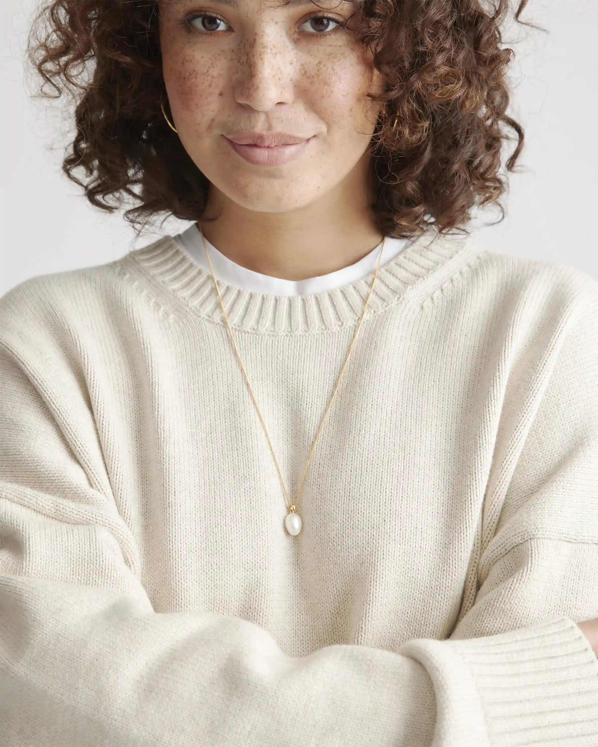 100% Organic Cotton Boyfriend Crew Sweater