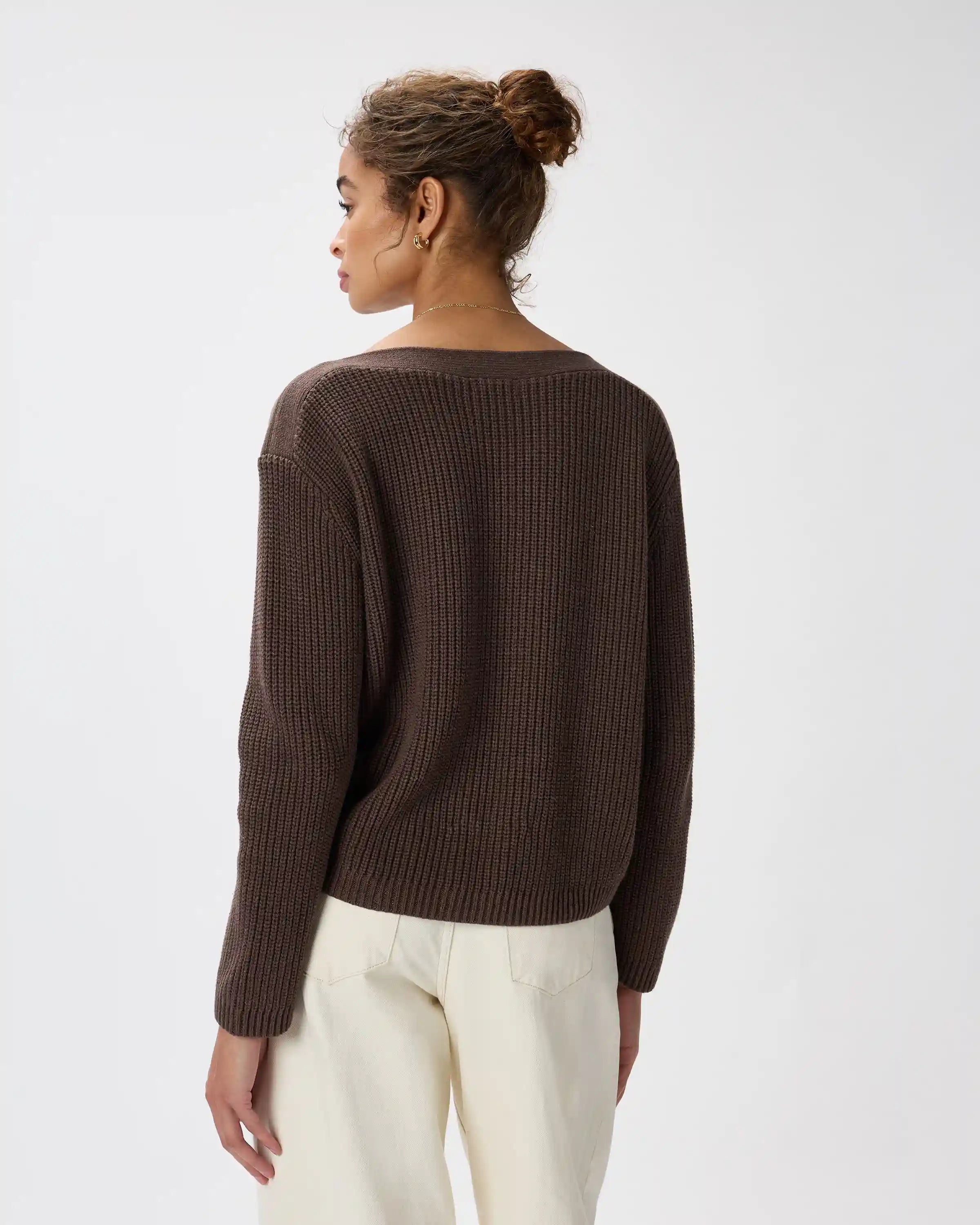 100% Organic Cotton Fisherman Boatneck Sweater
