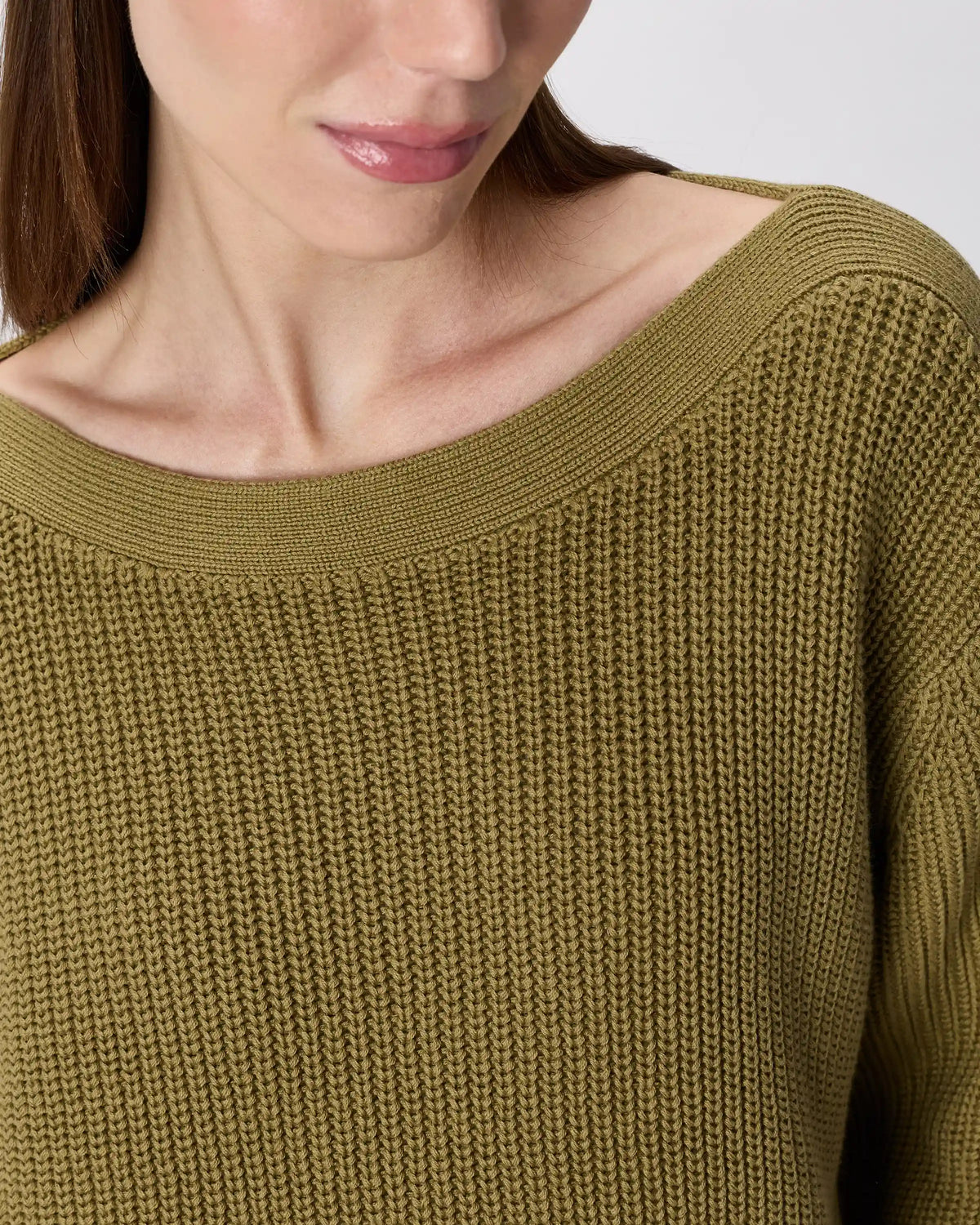 100% Organic Cotton Fisherman Boatneck Sweater