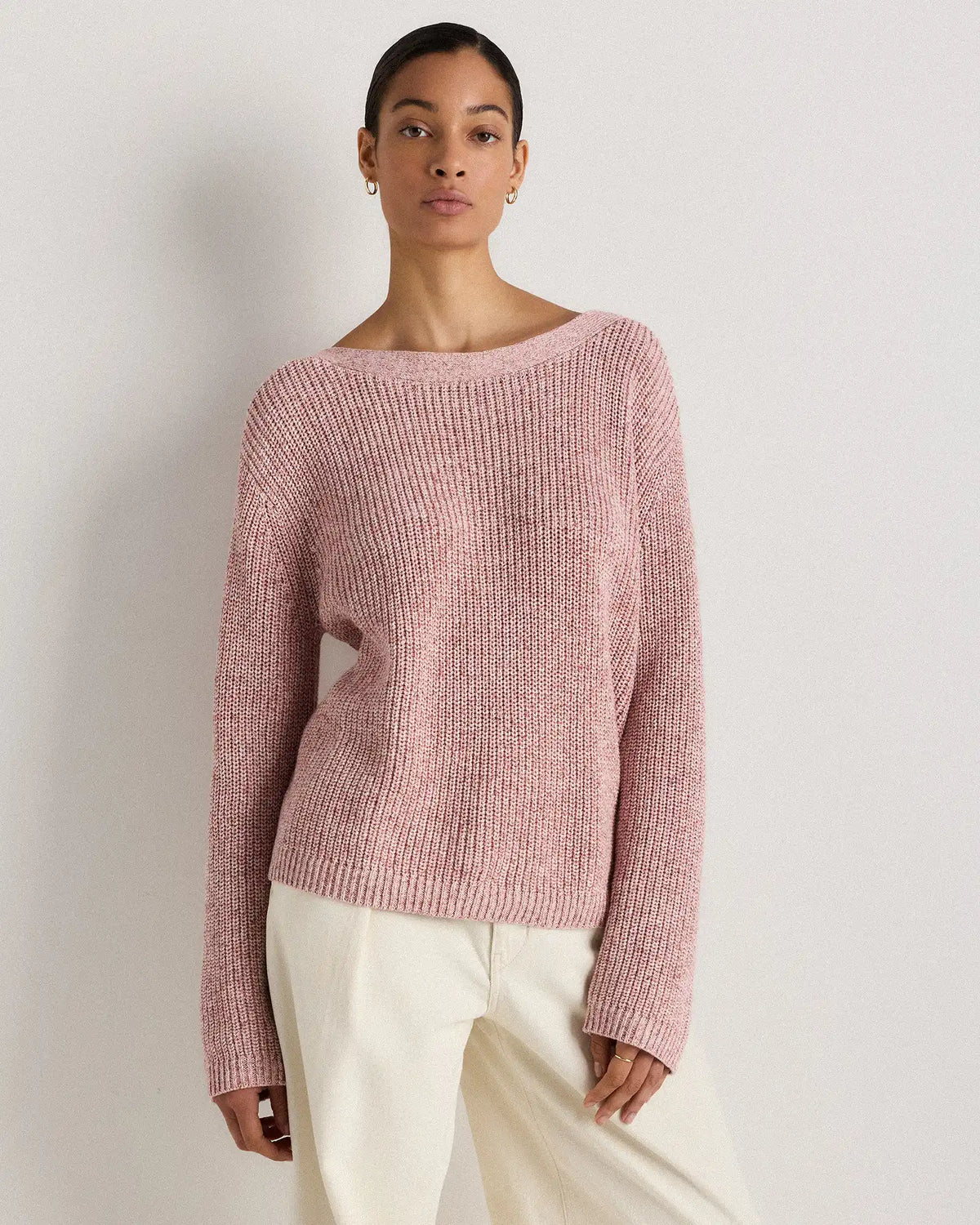100% Organic Cotton Fisherman Boatneck Sweater
