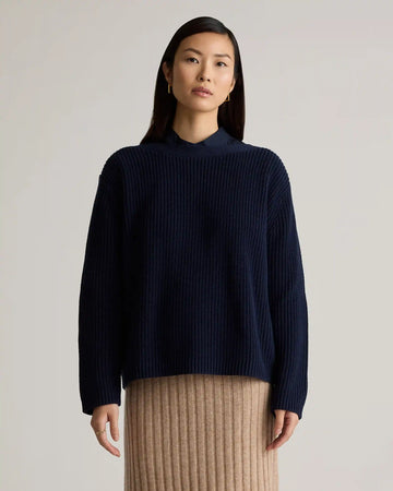 100% Organic Cotton Fisherman Boatneck Sweater